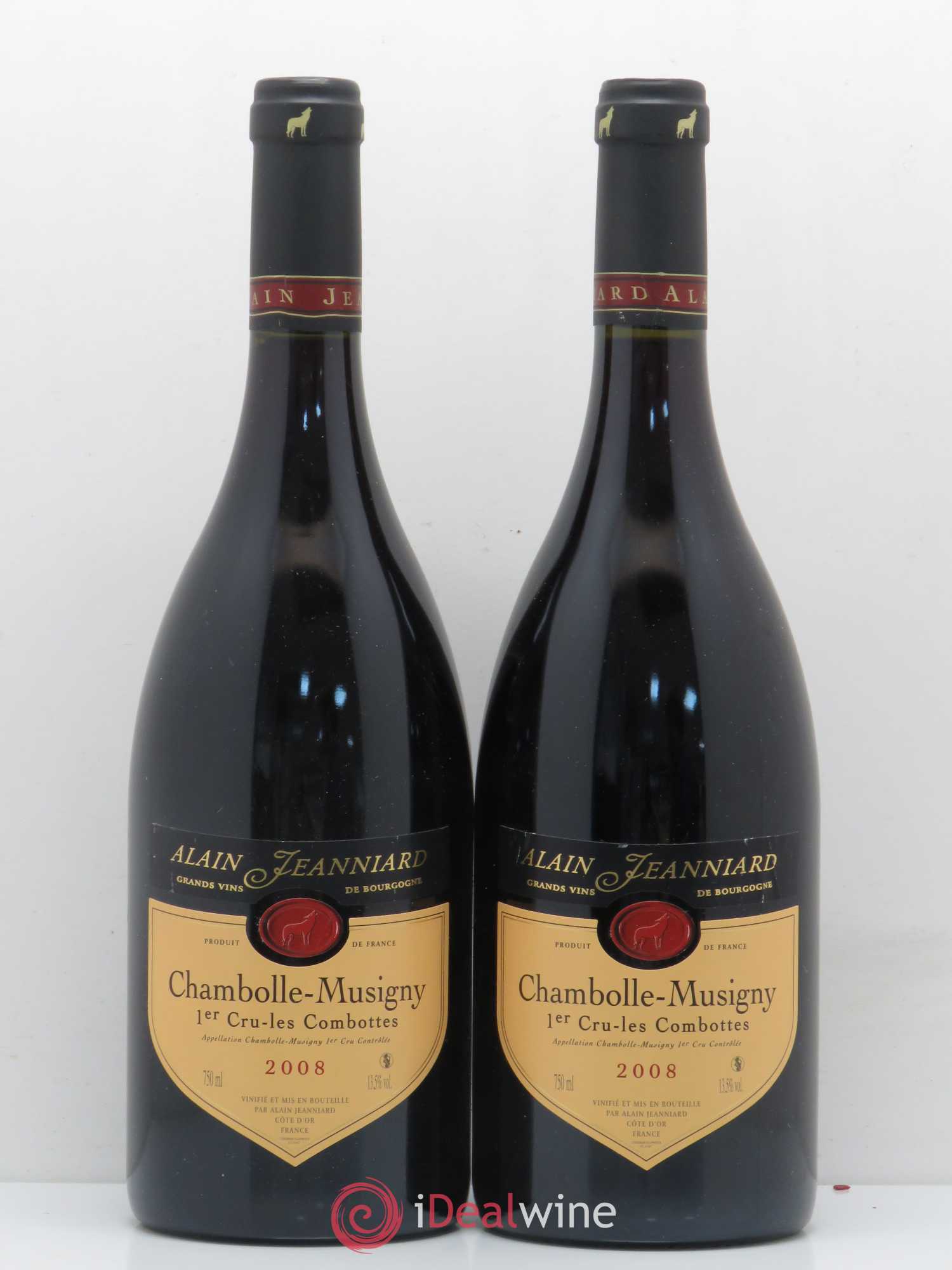 Chambolle-Musigny 1er Cru Les Combottes Alain Jeanniard 2008 - Lot de 2 bouteilles - 0