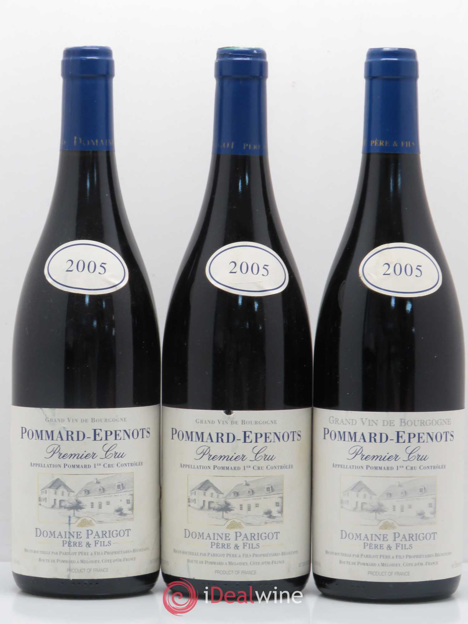 Pommard 1er Cru Epenots Domaine Parigot 2005 - Posten von 3 Flaschen - 0