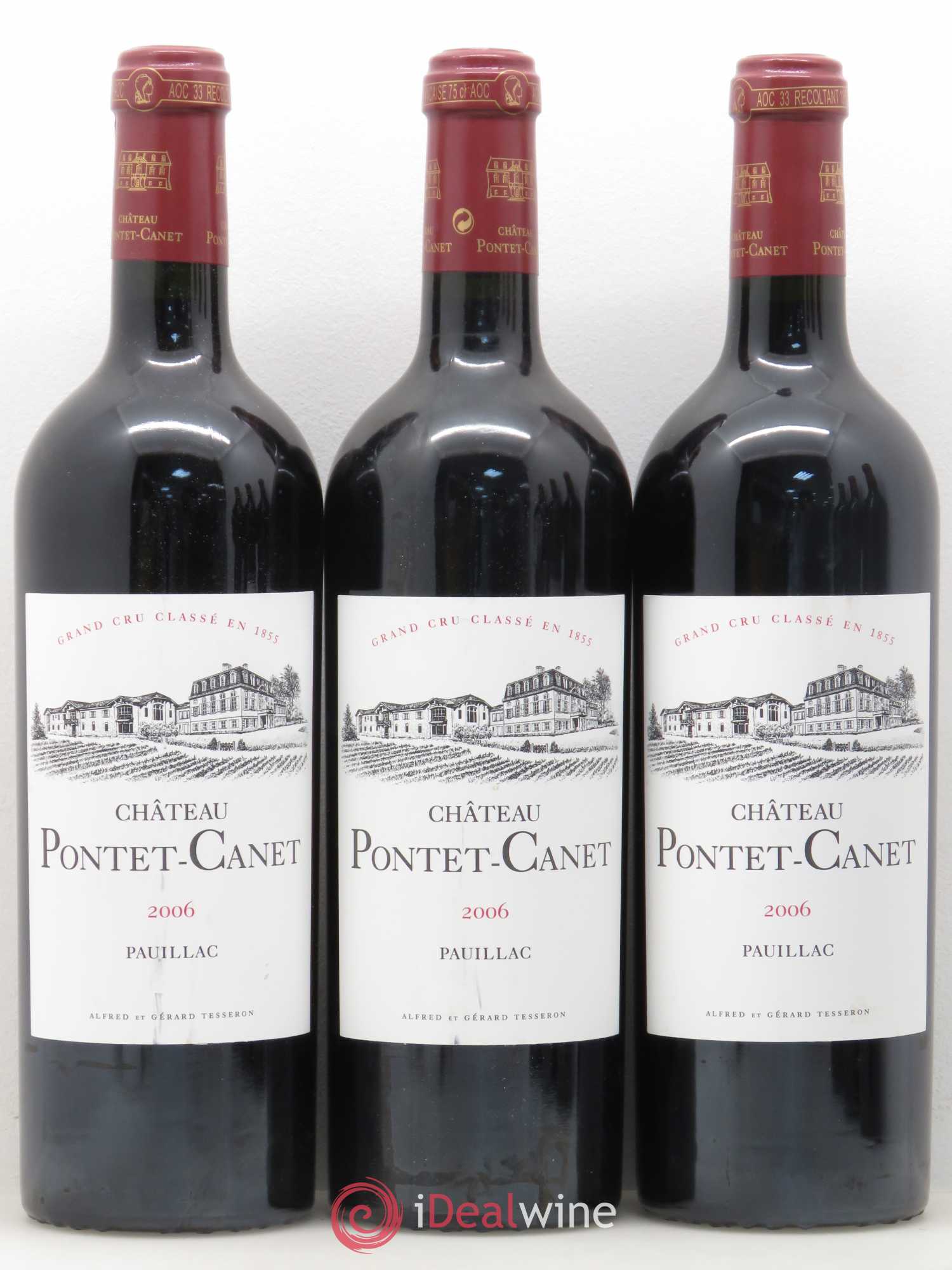 Château Pontet Canet 5ème Grand Cru Classé 2006 - Lot de 6 bouteilles - 1