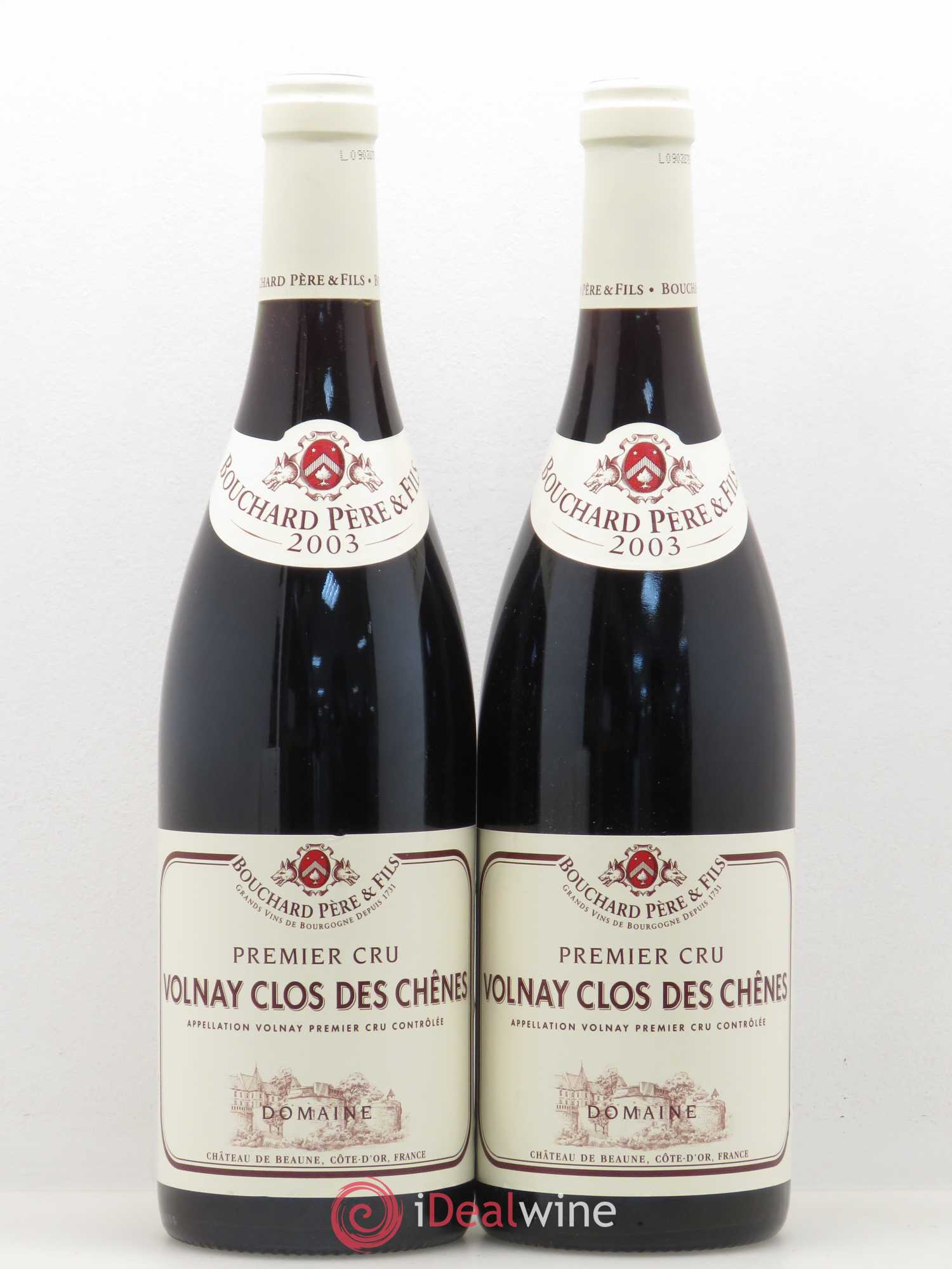 Volnay 1er Cru Clos des Chênes Bouchard Père & Fils 2003 - Lot de 2 bouteilles - 0