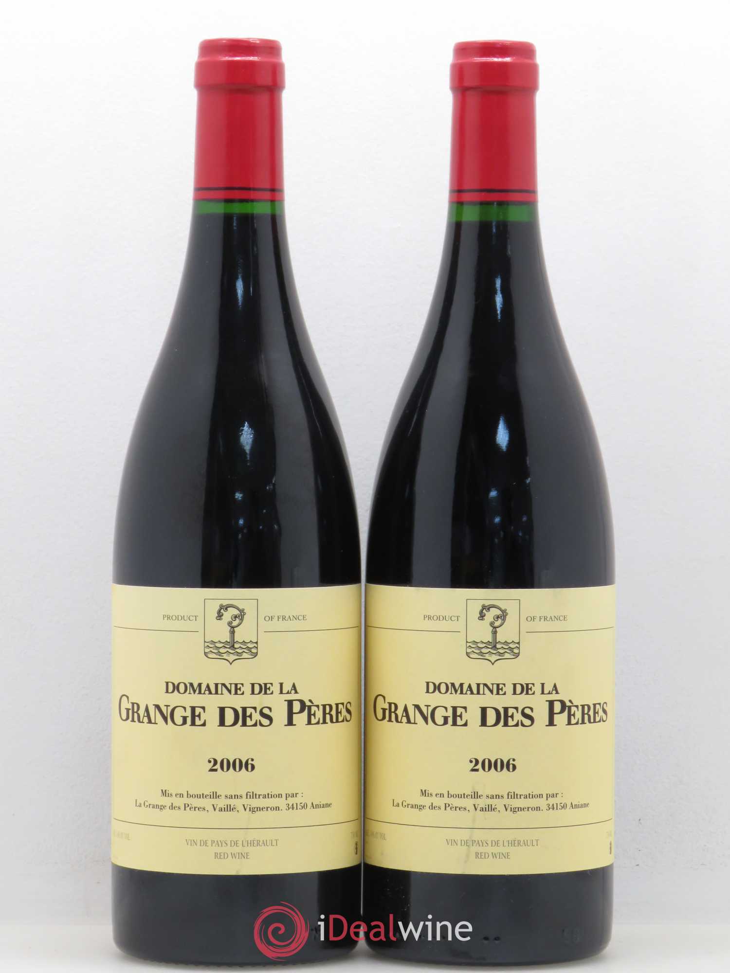 Pays d'Hérault Grange des Pères Laurent Vaillé 2006 - Lot de 2 bouteilles - 0