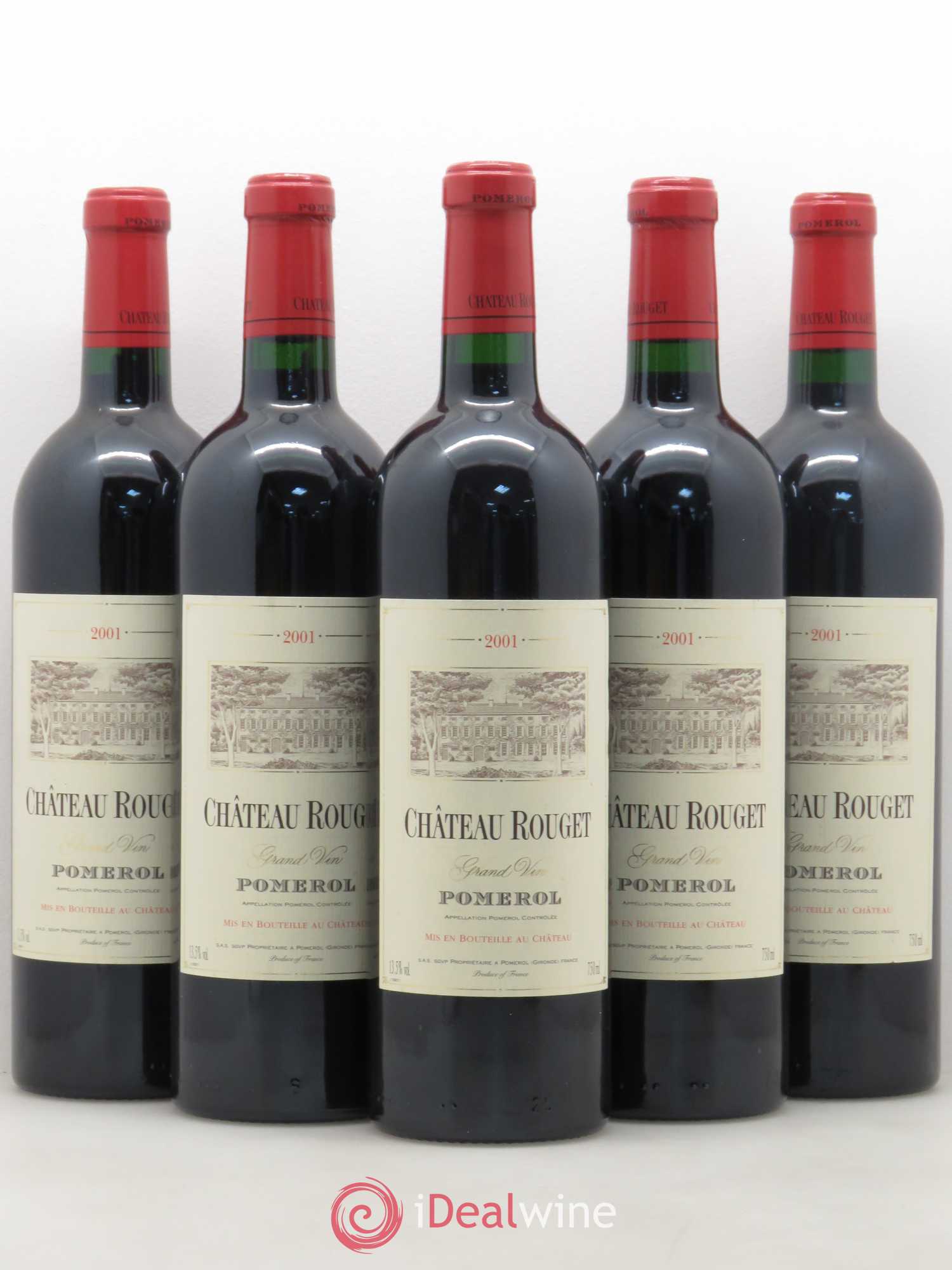 Château Rouget 2001 - Lotto di 5 bottiglie - 0