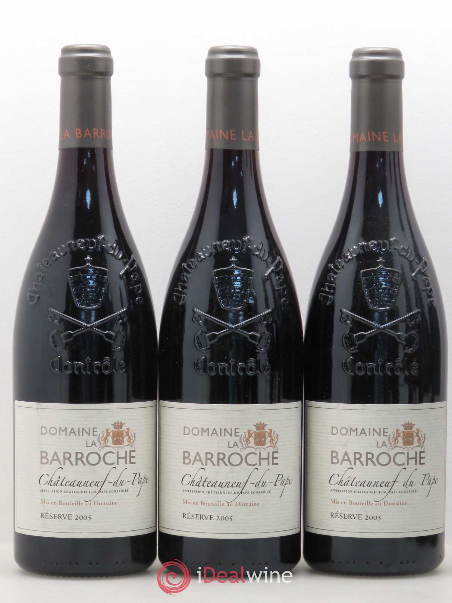 Châteauneuf-du-Pape La Barroche (Domaine de) Réserve Julien Barrot 2005 - Lot de 6 bouteilles - 1