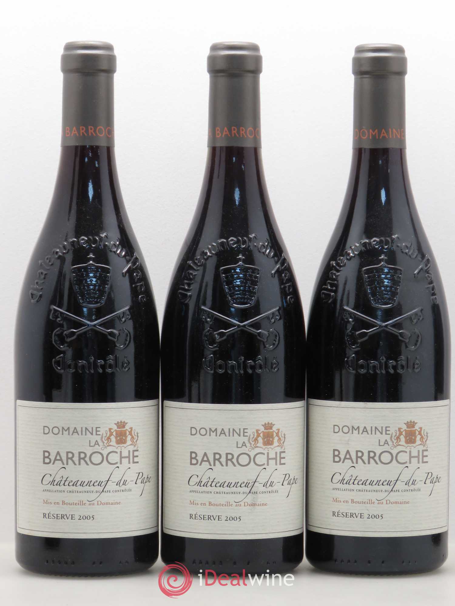 Châteauneuf-du-Pape La Barroche (Domaine de) Réserve Julien Barrot 2005 - Lot de 6 bouteilles - 2