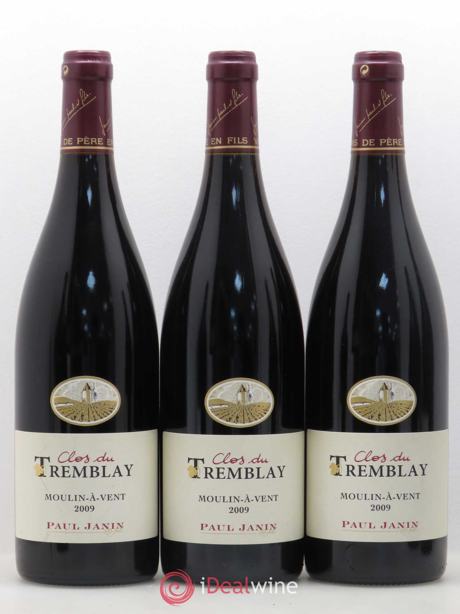 Moulin-à-Vent Clos du Tremblay Paul Janin et Fils 2009 - Posten von 6 Flaschen - 2