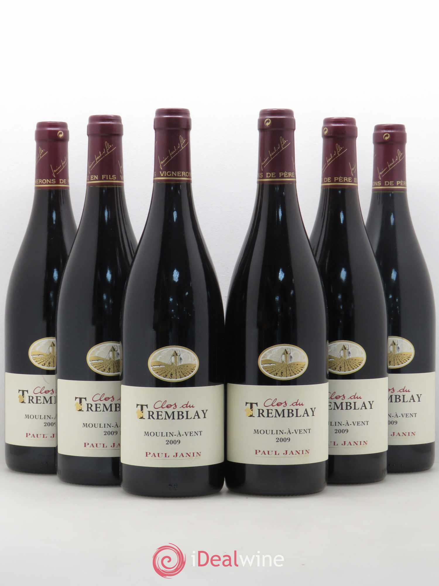 Moulin-à-Vent Clos du Tremblay Paul Janin et Fils 2009 - Posten von 6 Flaschen - 0