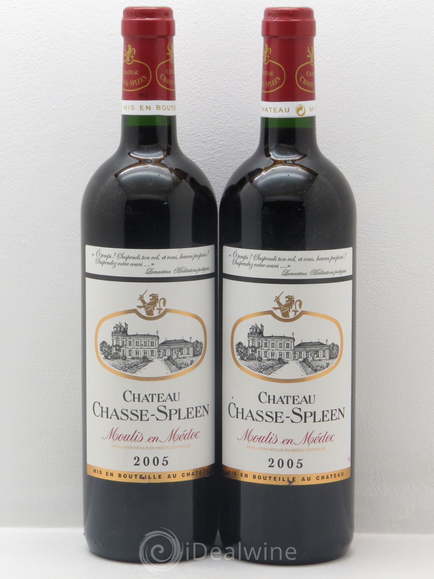 Château Chasse Spleen 2005 - Lot de 2 bouteilles - 0
