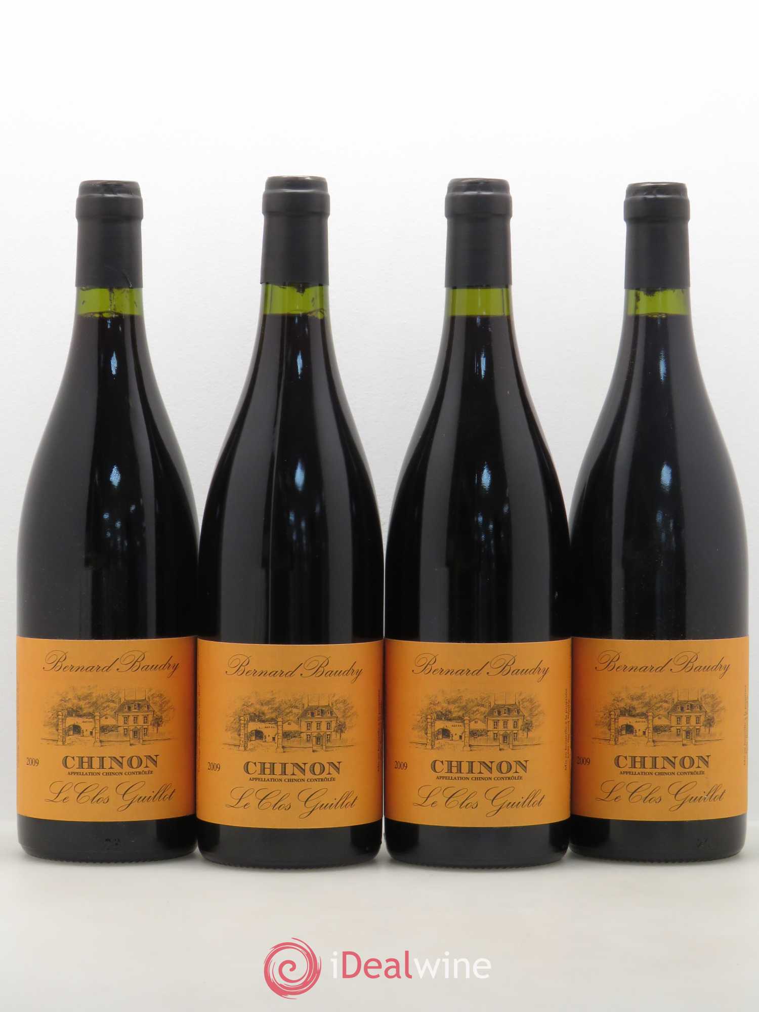 Chinon Le Clos Guillot Bernard Baudry 2009 - Lot de 4 bouteilles - 0