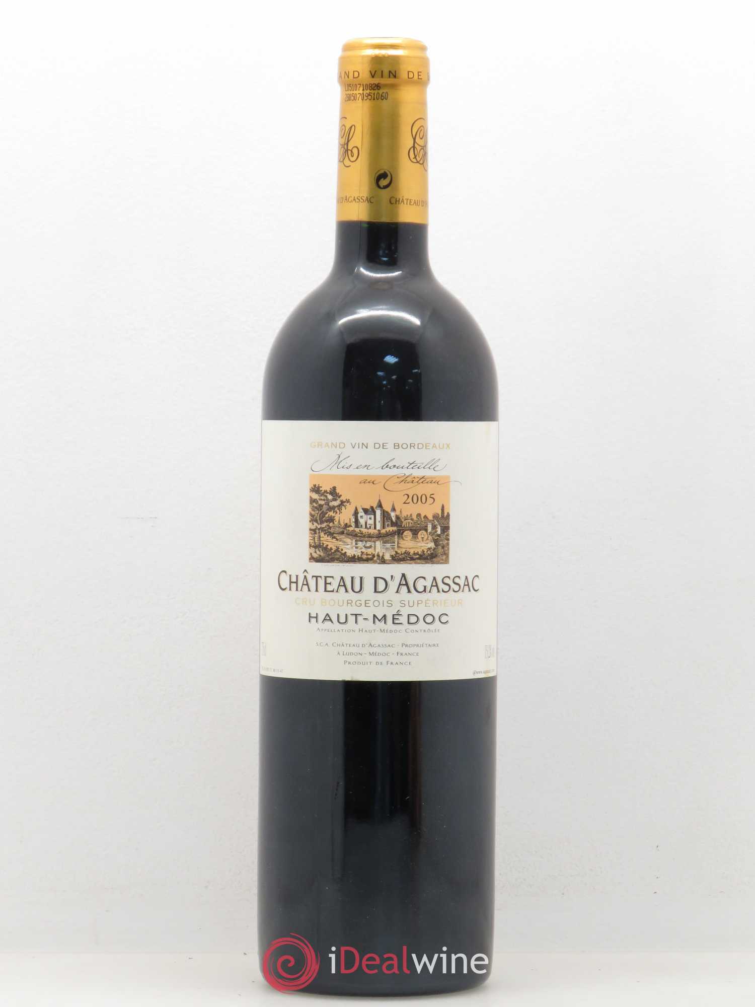 Château d' Agassac Cru Bourgeois 2005 - Lot de 1 bouteille - 0