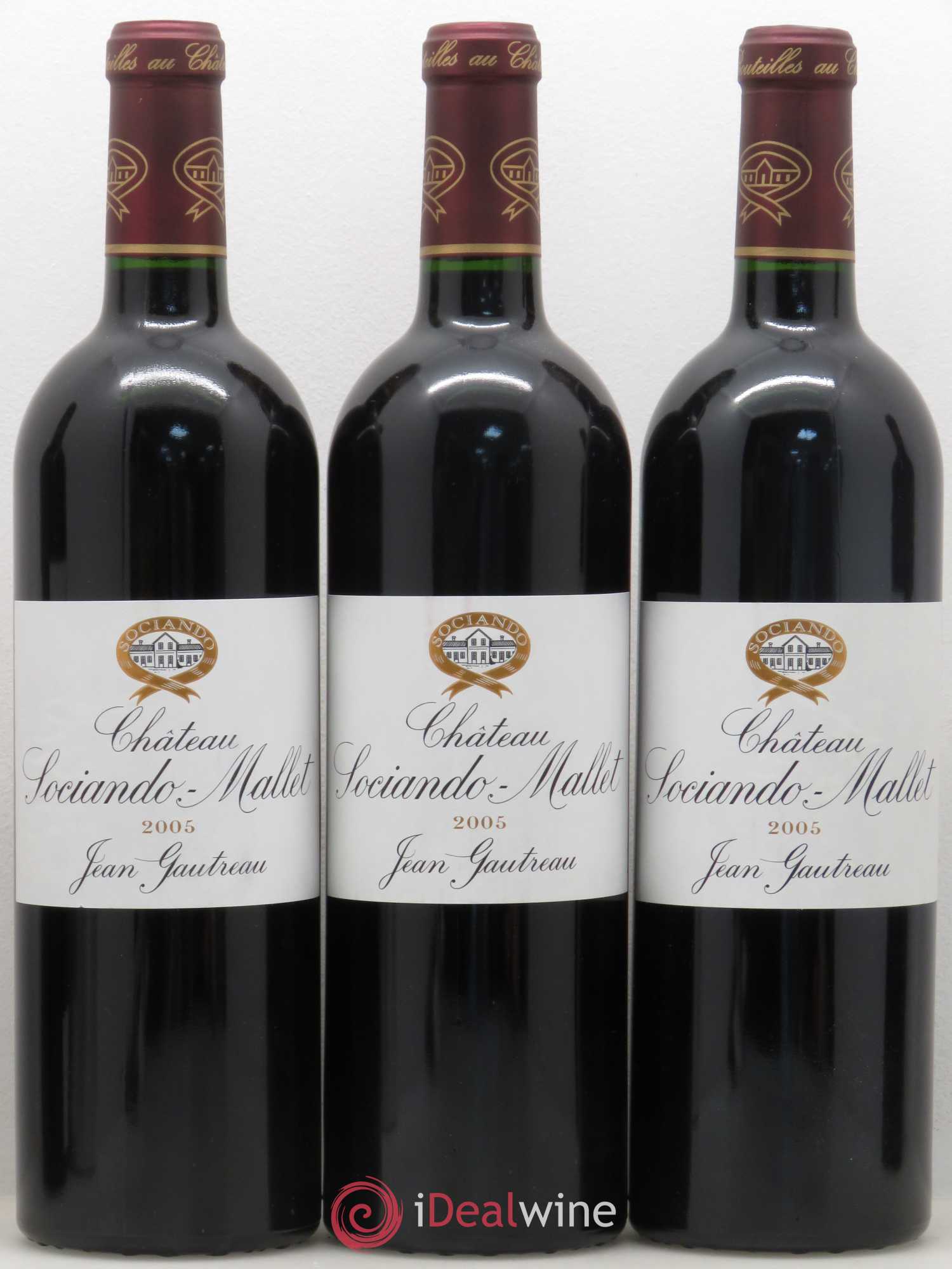 Château Sociando Mallet 2005 - Lot de 5 bouteilles - 1