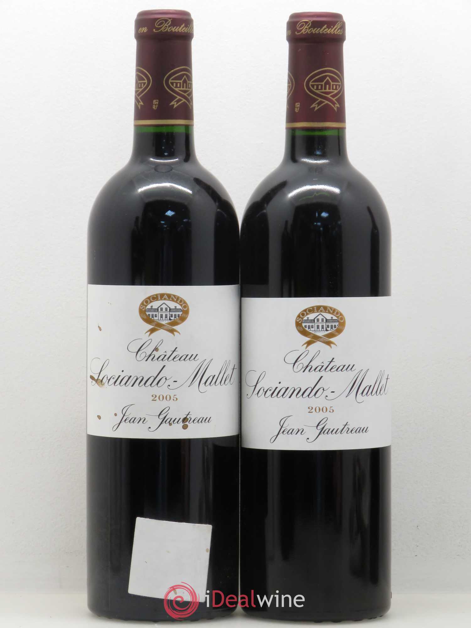 Château Sociando Mallet 2005 - Lot de 5 bouteilles - 2