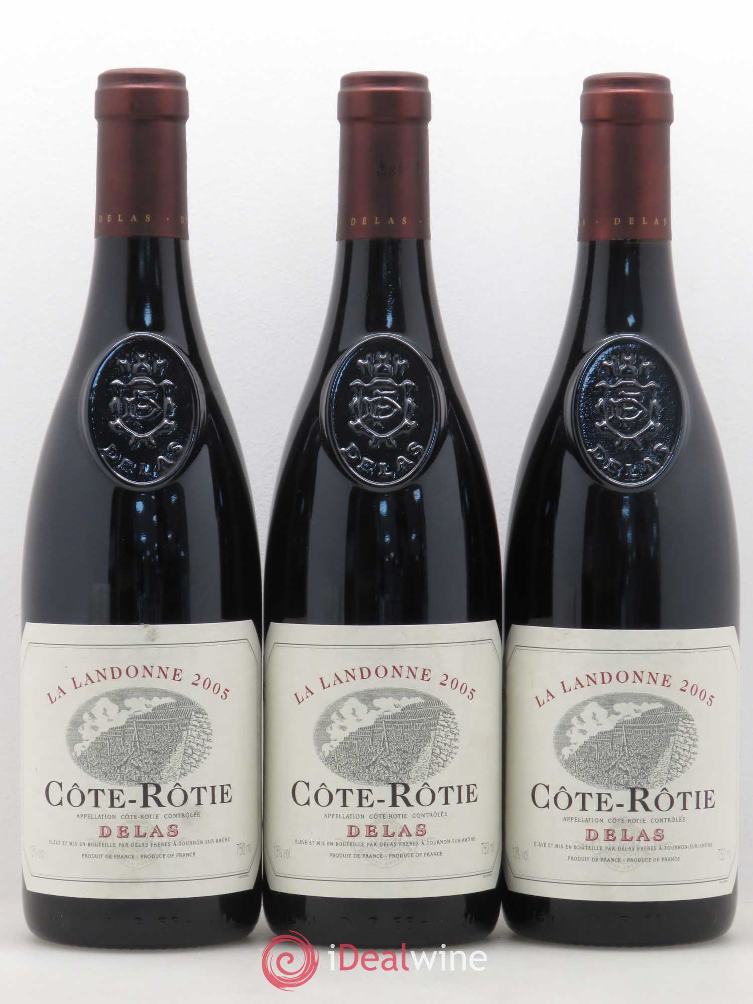 Côte-Rôtie La Landonne Delas Frères 2005 - Lot de 3 bouteilles - 0