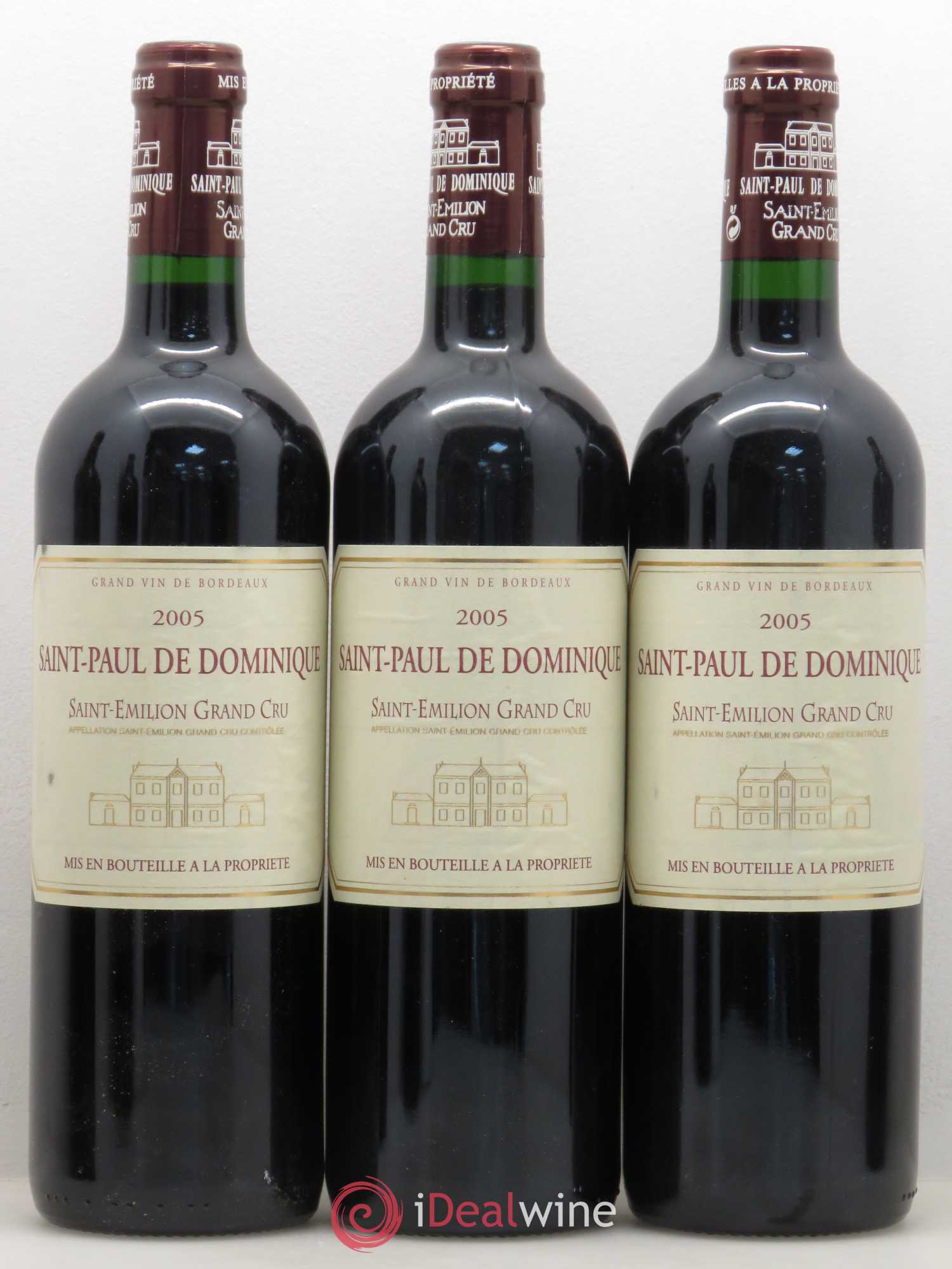 Saint-Émilion Grand Cru Saint-Paul de Dominique 2005 - Posten von 6 Flaschen - 2
