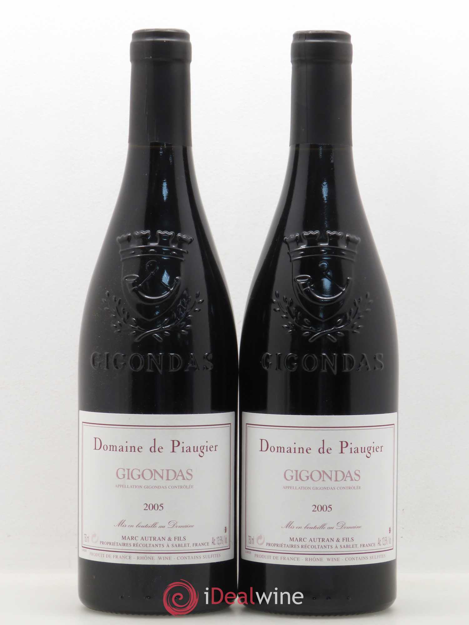 Gigondas Domaine de Piaugier 2005 - Posten von 2 Flaschen - 0