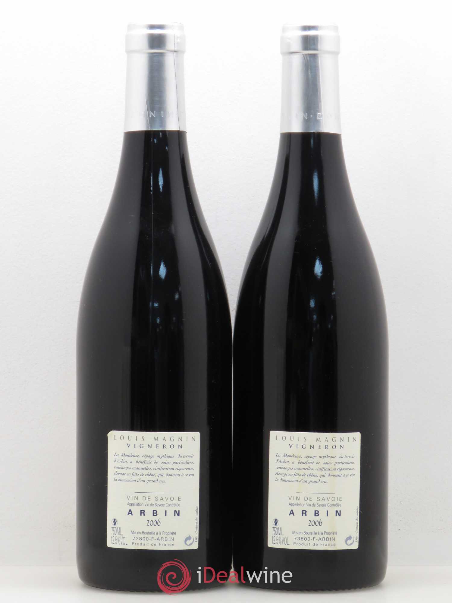 Vin de Savoie Arbin La Brova Louis Magnin 2006 - Lot de 2 bouteilles - 1