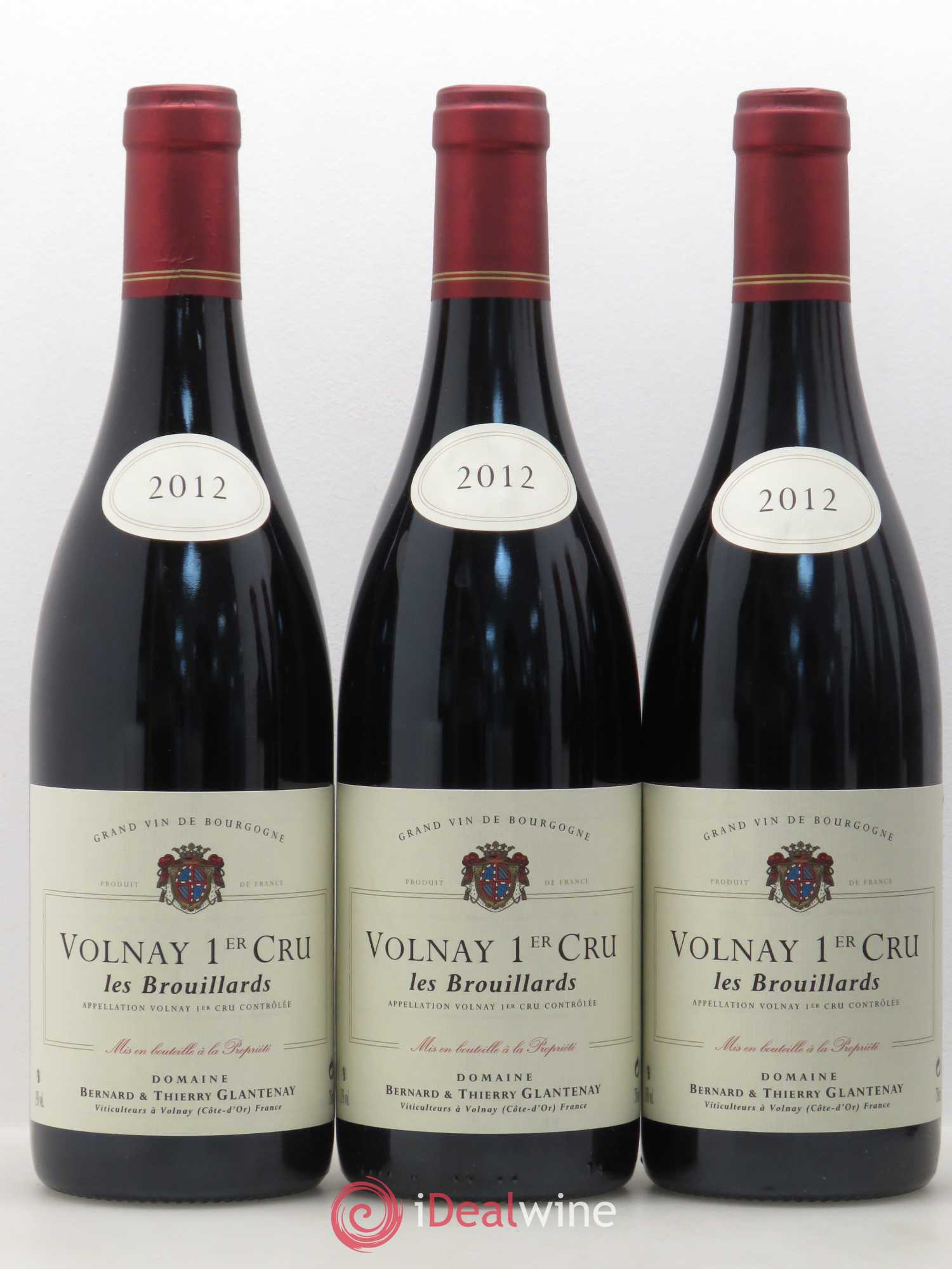 Volnay 1er Cru Les Brouillards Bernard et Thierry Glantenay (Domaine) 2012 - Lot de 6 bouteilles - 1