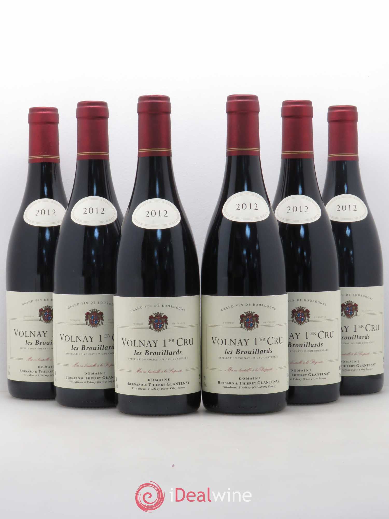 Volnay 1er Cru Les Brouillards Bernard et Thierry Glantenay (Domaine) 2012 - Lot de 6 bouteilles - 0