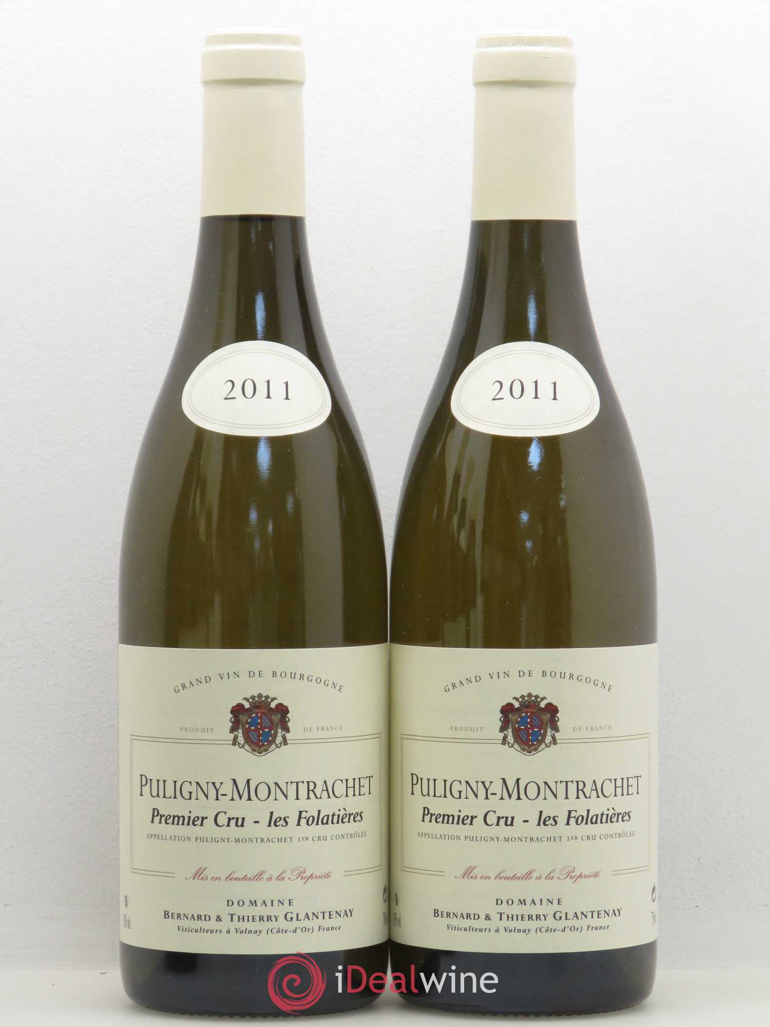Puligny-Montrachet 1er Cru Les Folatières Bernard et Thierry Glantenay (Domaine) 2011 - Lot de 5 bouteilles - 2