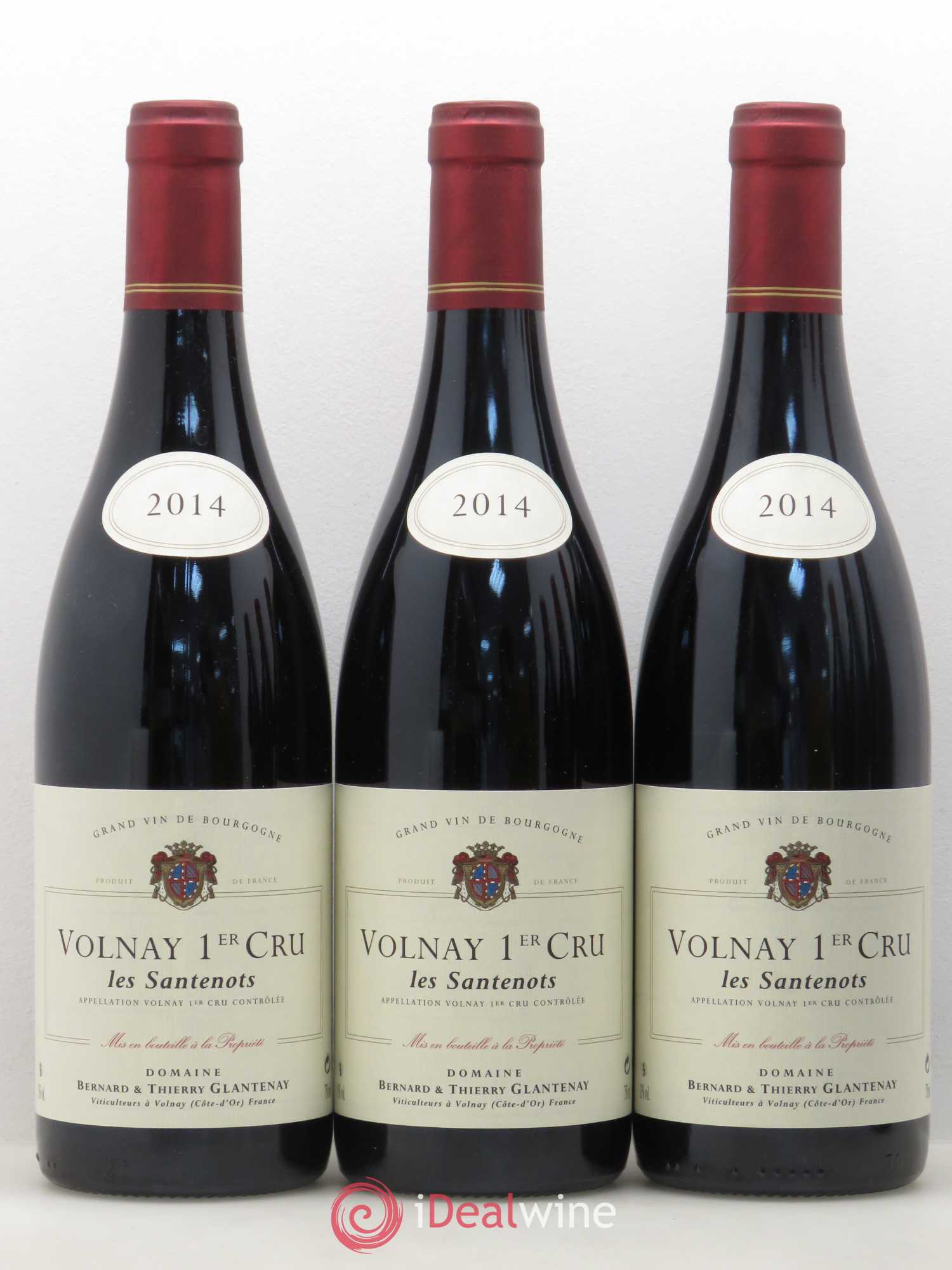 Volnay 1er Cru Les Santenots Bernard et Thierry Glantenay (Domaine) 2014 - Lot de 6 bouteilles - 1