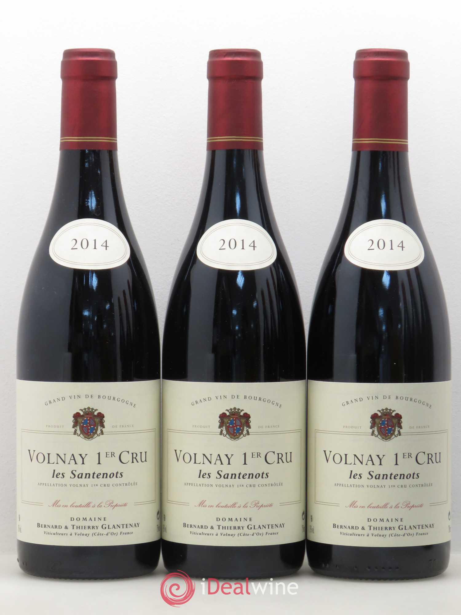 Volnay 1er Cru Les Santenots Bernard et Thierry Glantenay (Domaine) 2014 - Lot de 6 bouteilles - 2