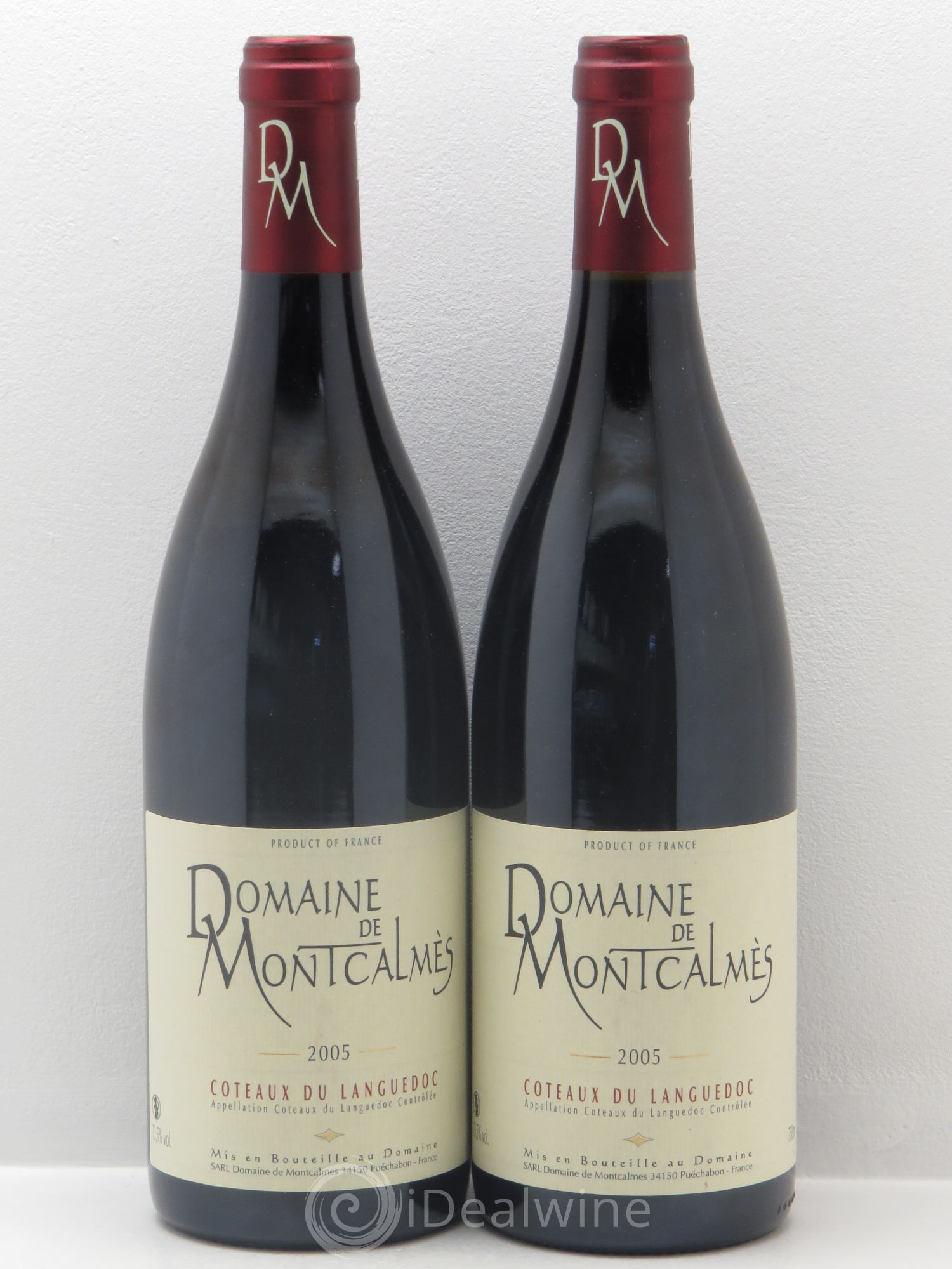 Terrasses du Larzac Domaine de Montcalmès Frédéric Pourtalié 2005 - Lot de 2 bouteilles - 0