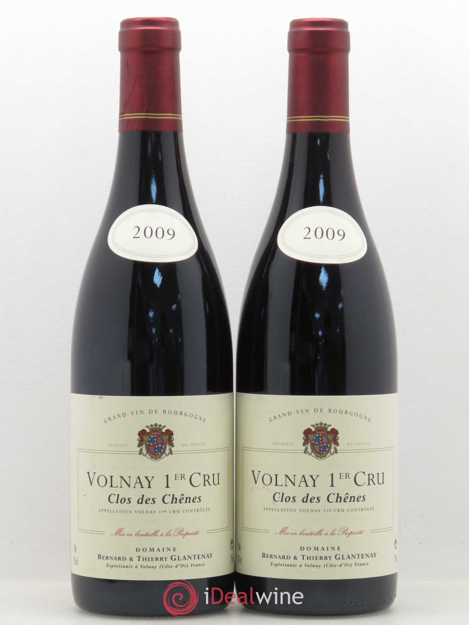Volnay 1er Cru Clos des Chênes Bernard et Thierry Glantenay (Domaine) 2009 - Lot de 2 bouteilles - 0