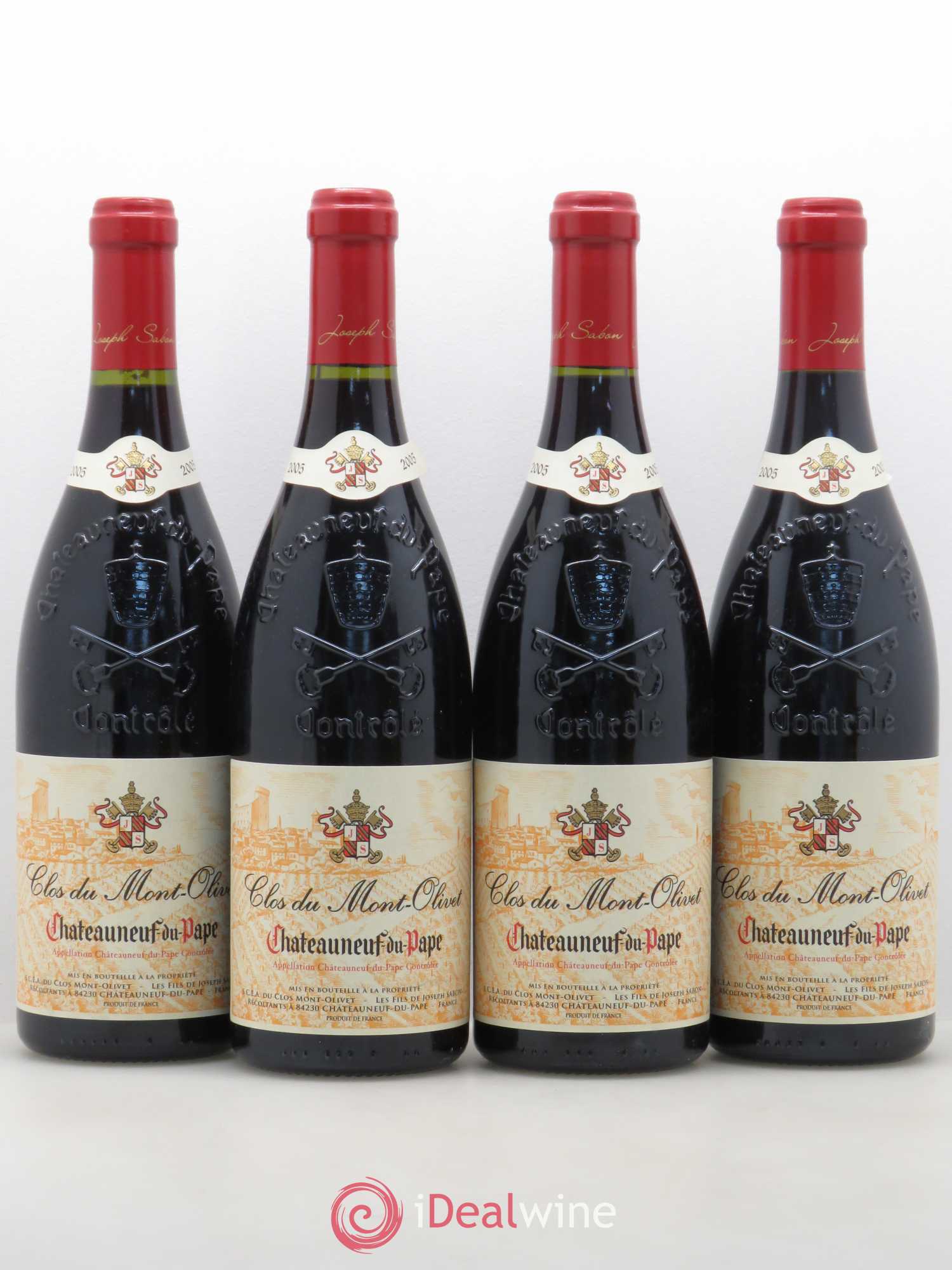 Châteauneuf-du-Pape Clos du Mont-Olivet 2005 - Lot de 4 bouteilles - 0