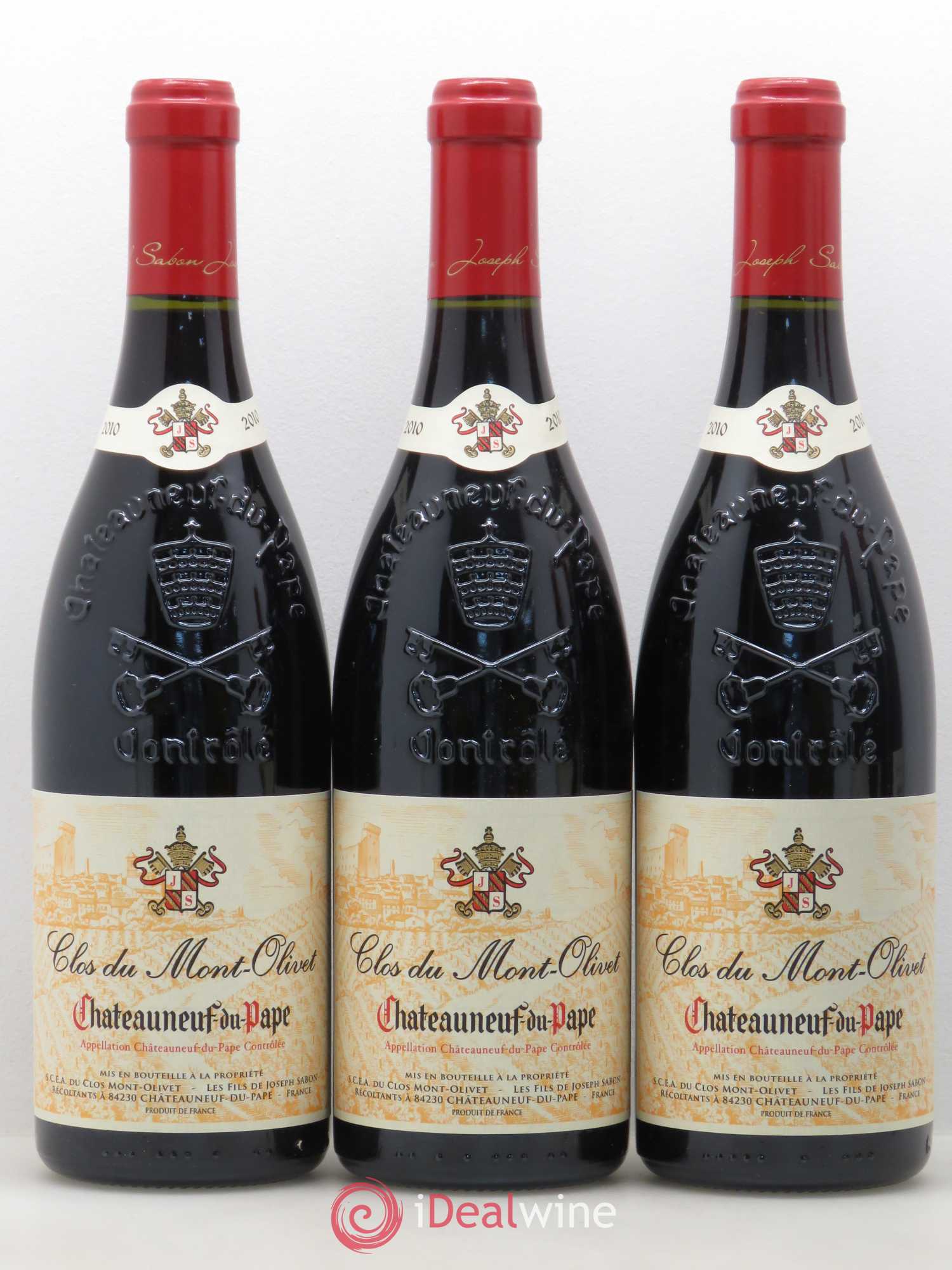 Châteauneuf-du-Pape Clos du Mont-Olivet 2010 - Lot de 5 bouteilles - 1