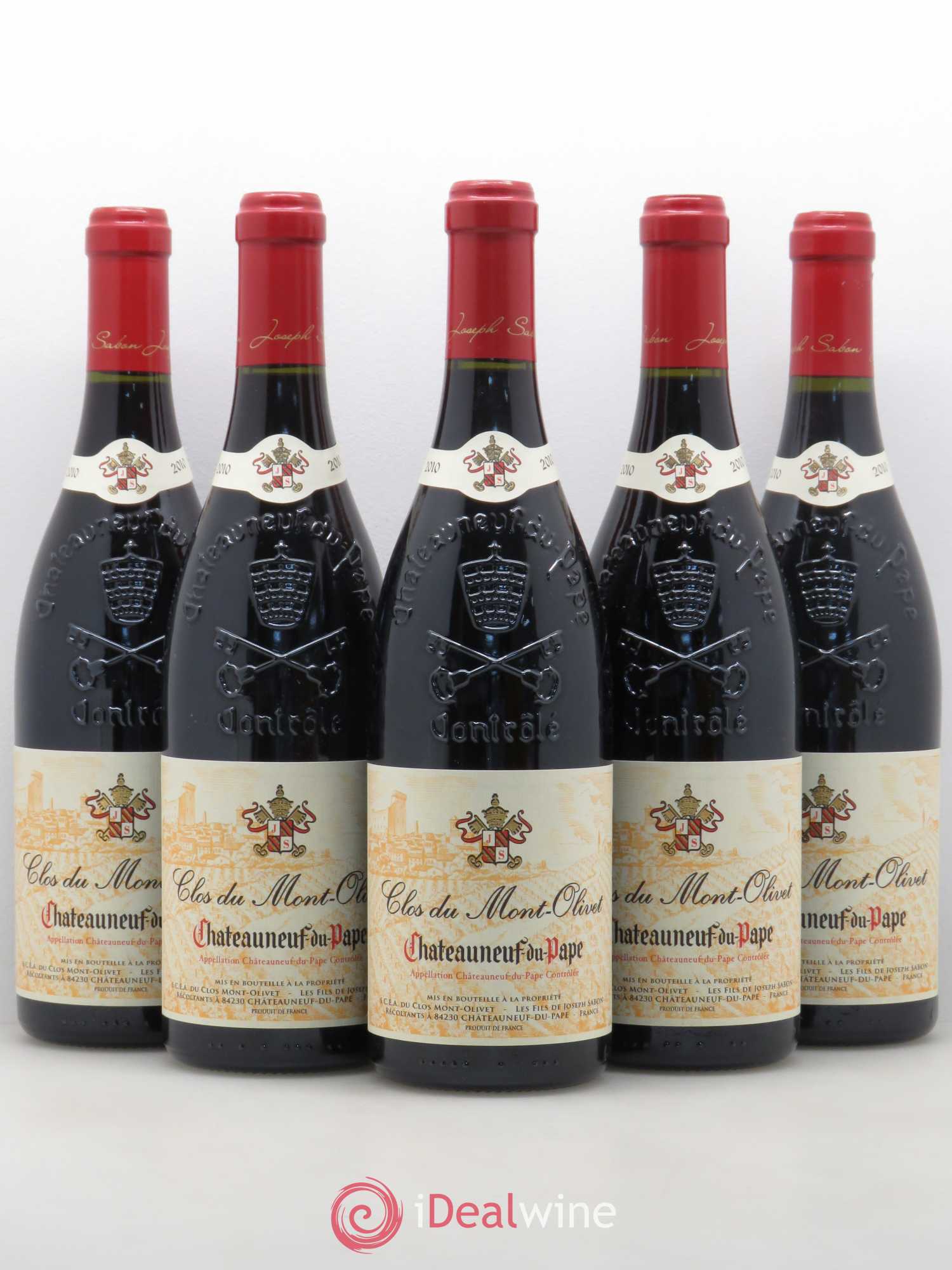 Châteauneuf-du-Pape Clos du Mont-Olivet 2010 - Lot de 5 bouteilles - 0