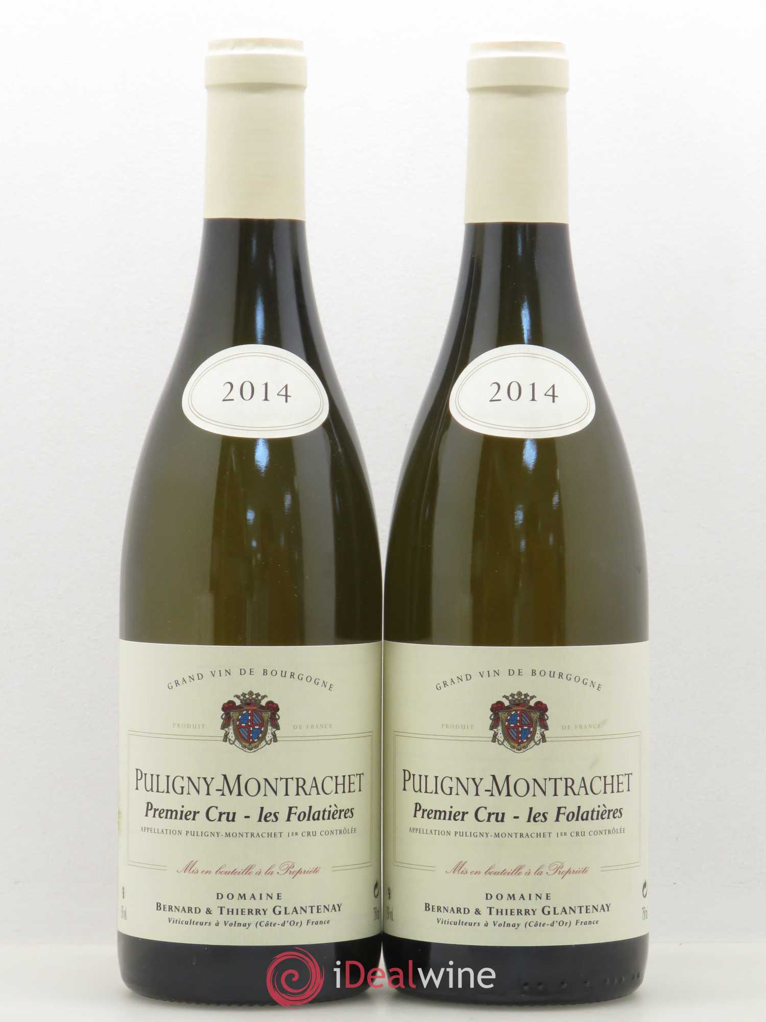 Puligny-Montrachet 1er Cru Les Folatières Bernard et Thierry Glantenay (Domaine) 2014 - Lot de 2 bouteilles - 0