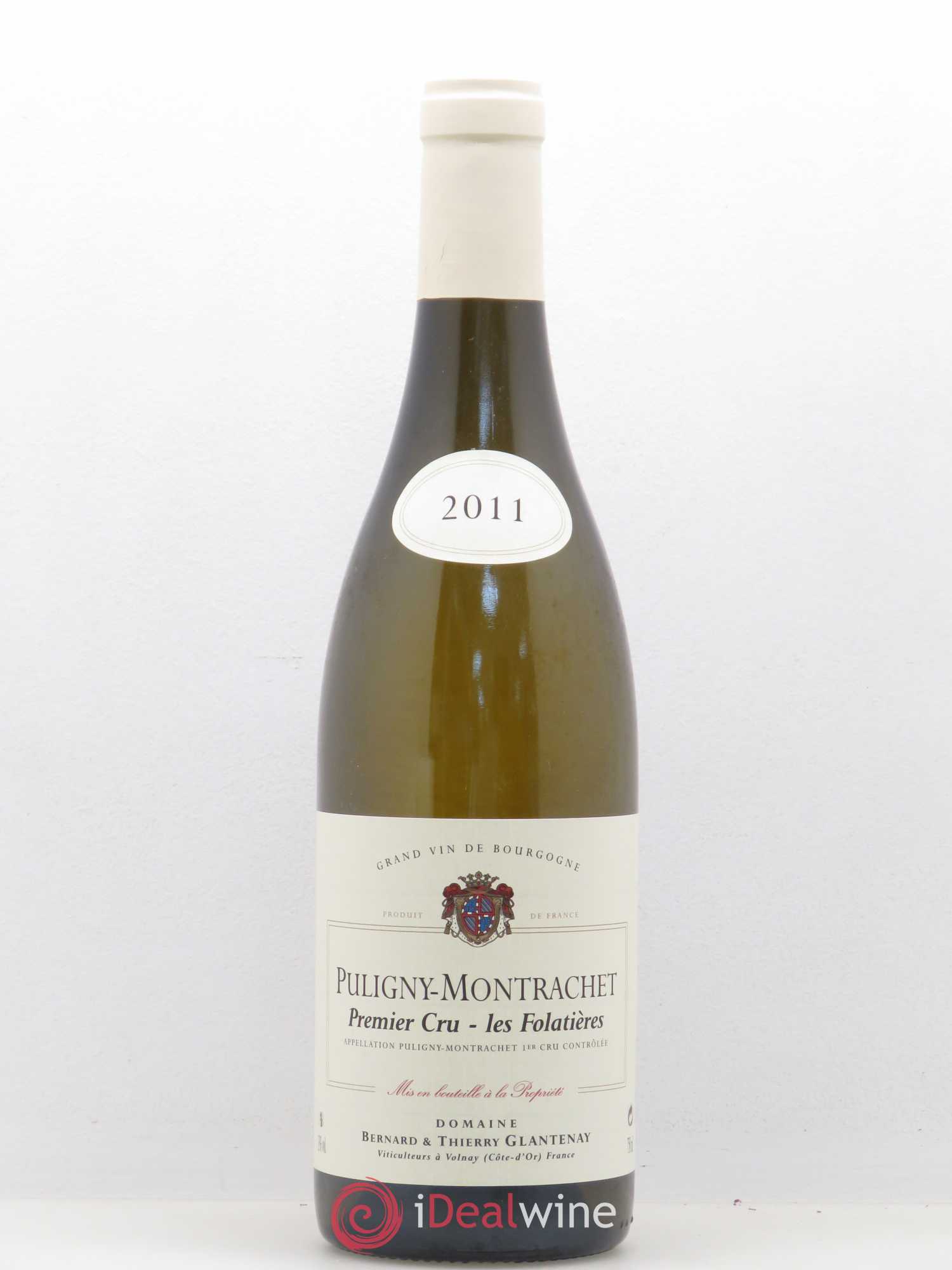 Puligny-Montrachet 1er Cru Les Folatières Bernard et Thierry Glantenay (Domaine) 2011 - Lot de 1 bouteille - 0