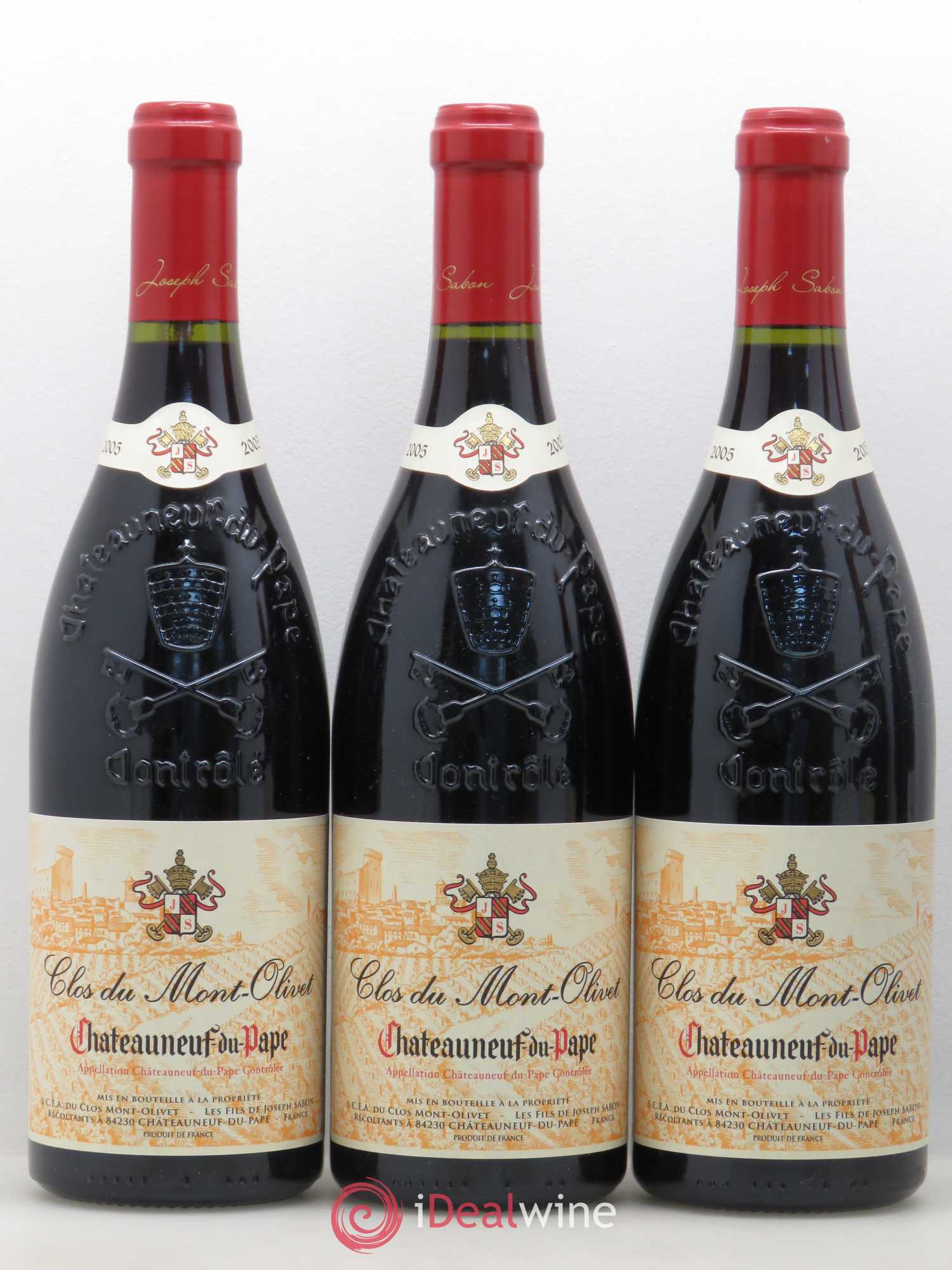 Châteauneuf-du-Pape Clos du Mont-Olivet 2005 - Lot de 5 bouteilles - 1