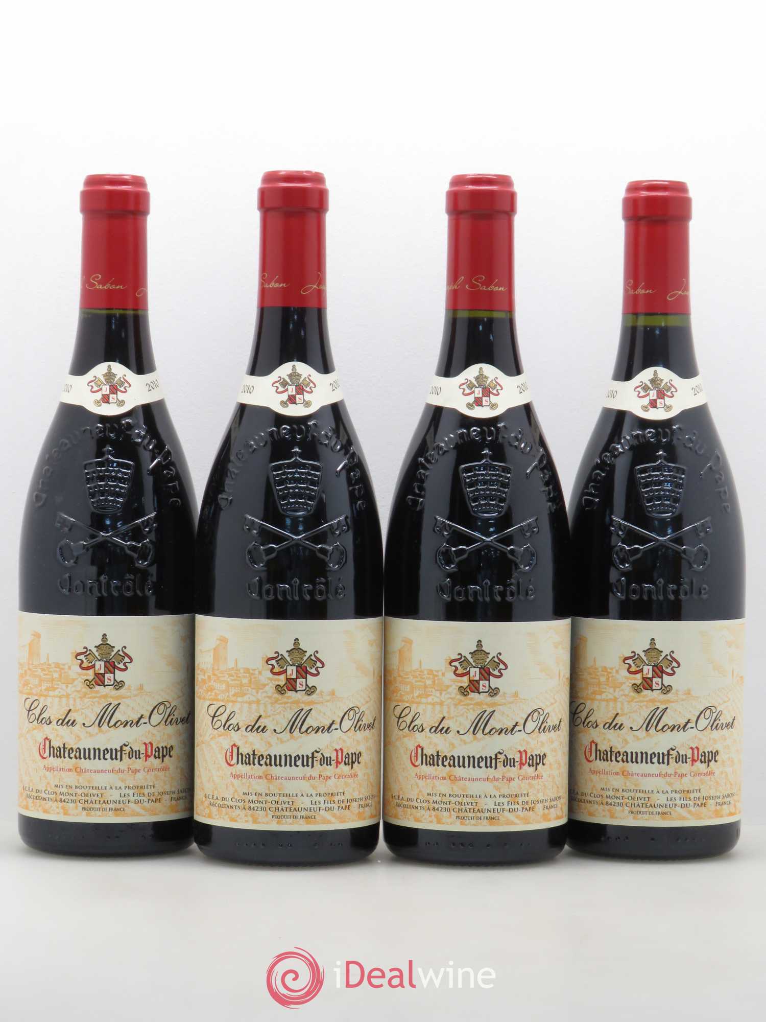 Châteauneuf-du-Pape Clos du Mont-Olivet 2010 - Lot de 4 bouteilles - 0