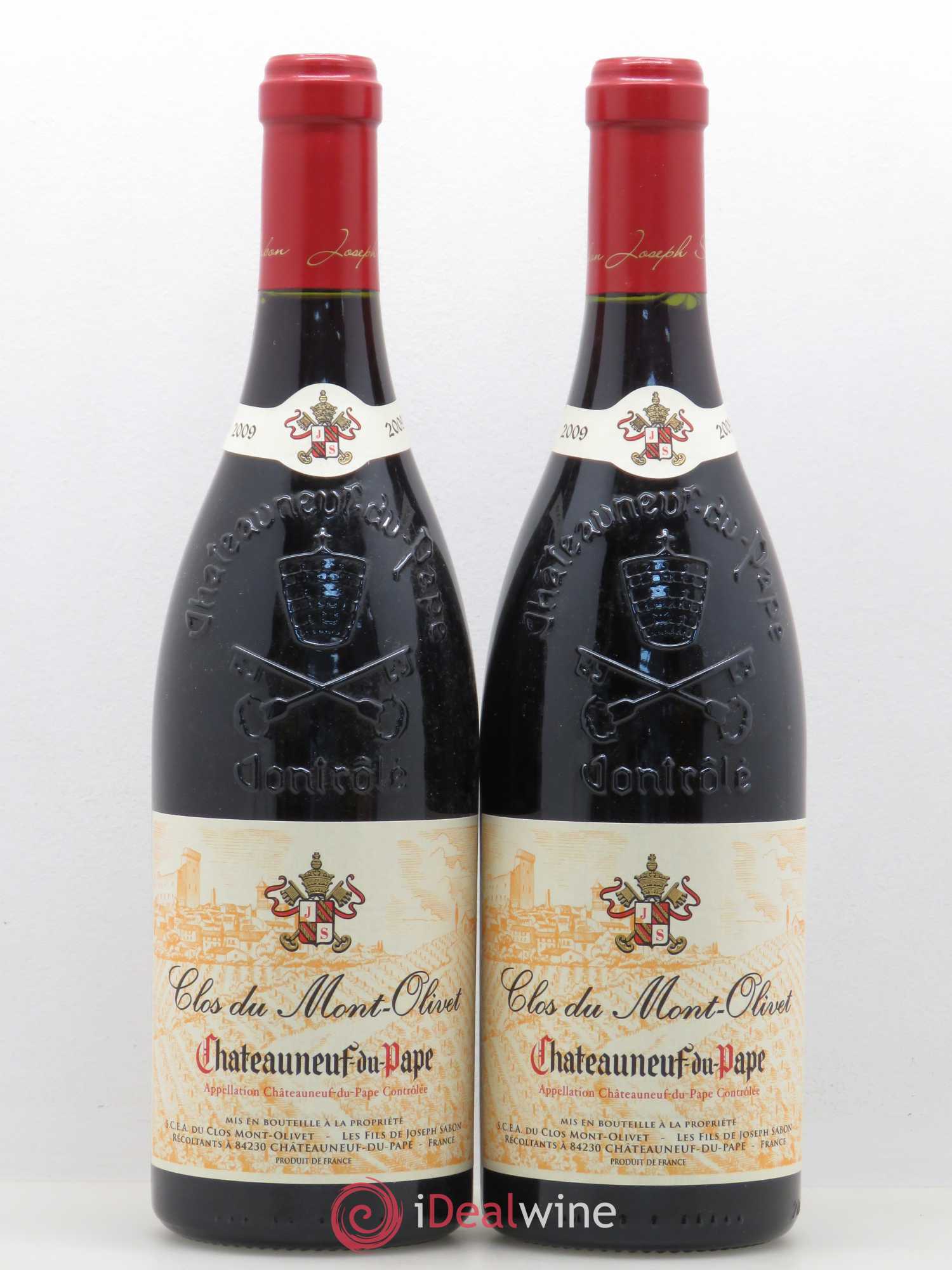 Châteauneuf-du-Pape Clos du Mont-Olivet 2009 - Lot de 2 bouteilles - 0
