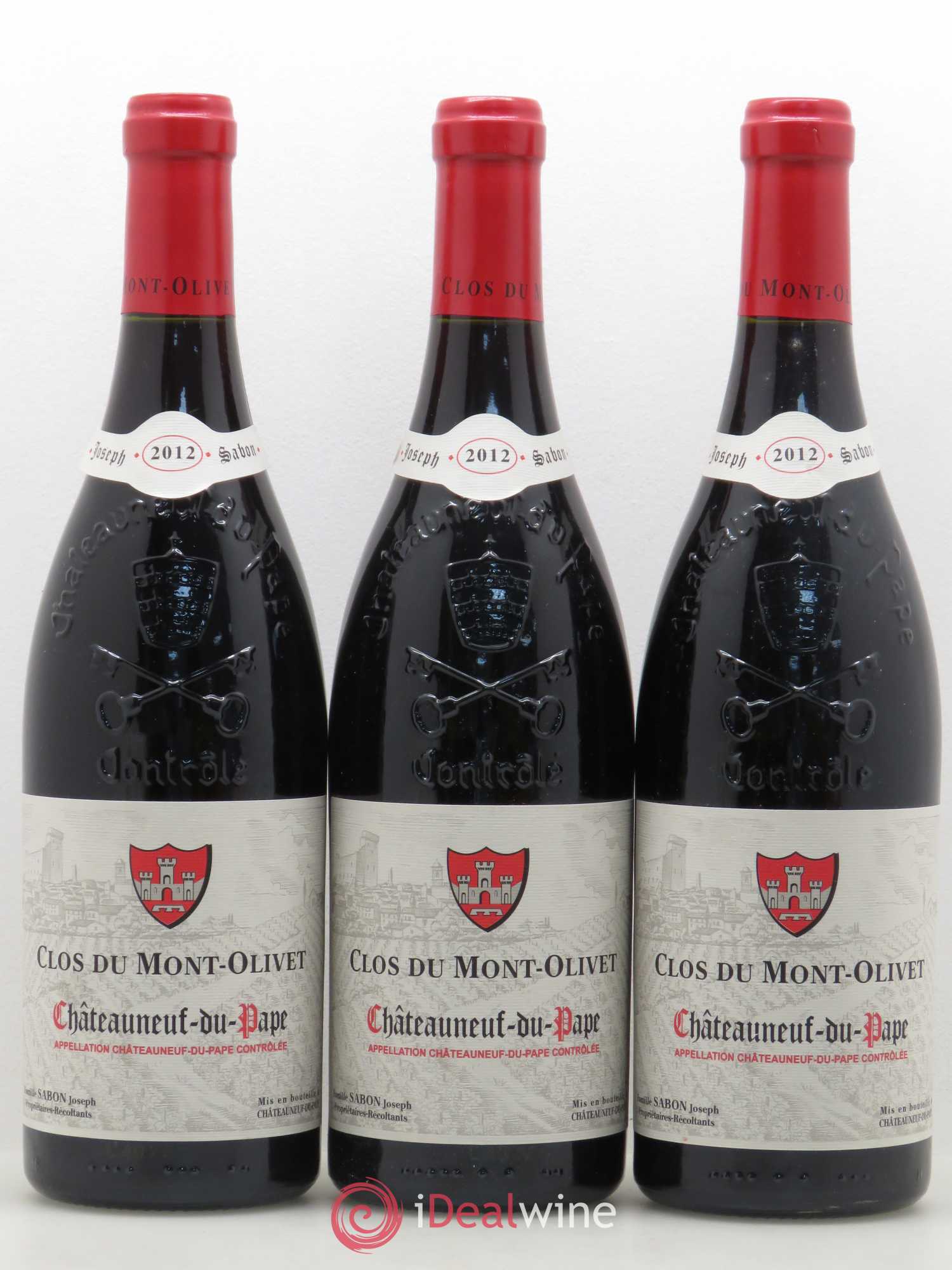 Châteauneuf-du-Pape Clos du Mont-Olivet 2012 - Lot de 3 bouteilles - 0