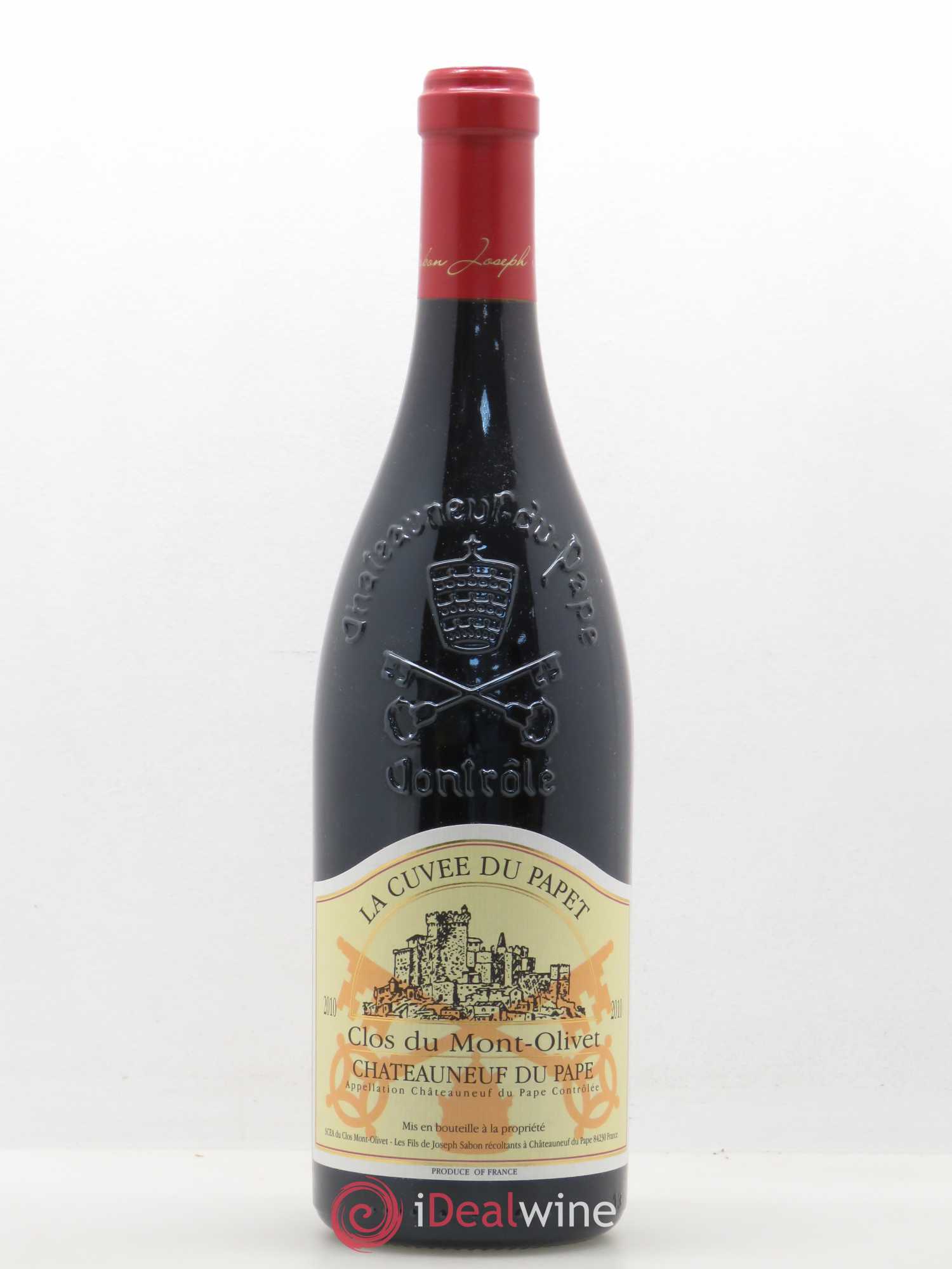Châteauneuf-du-Pape Cuvée du Papet Clos du Mont-Olivet 2010 - Lot de 1 bouteille - 0