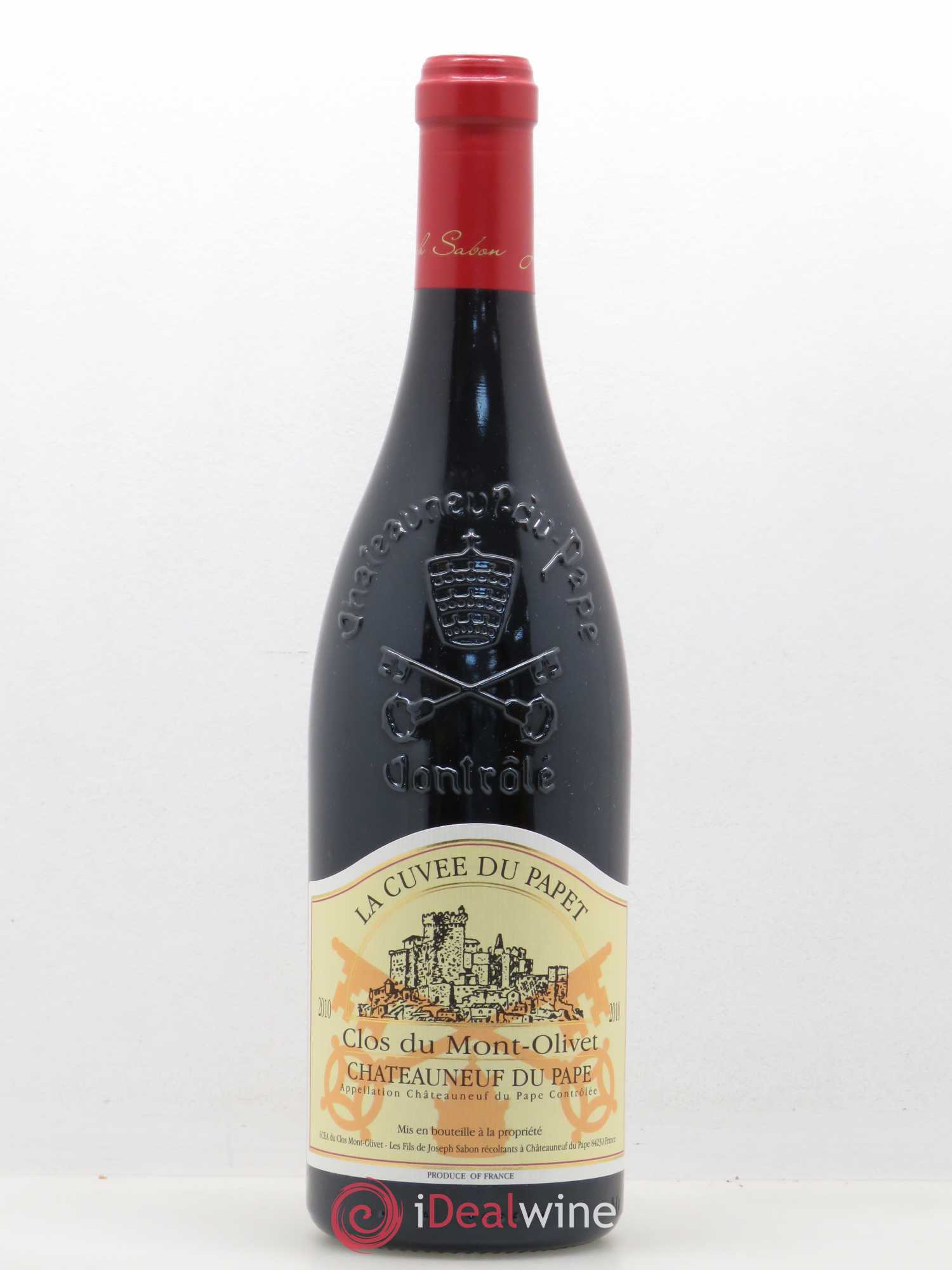 Châteauneuf-du-Pape Cuvée du Papet Clos du Mont-Olivet 2010 - Lot de 1 bouteille - 0