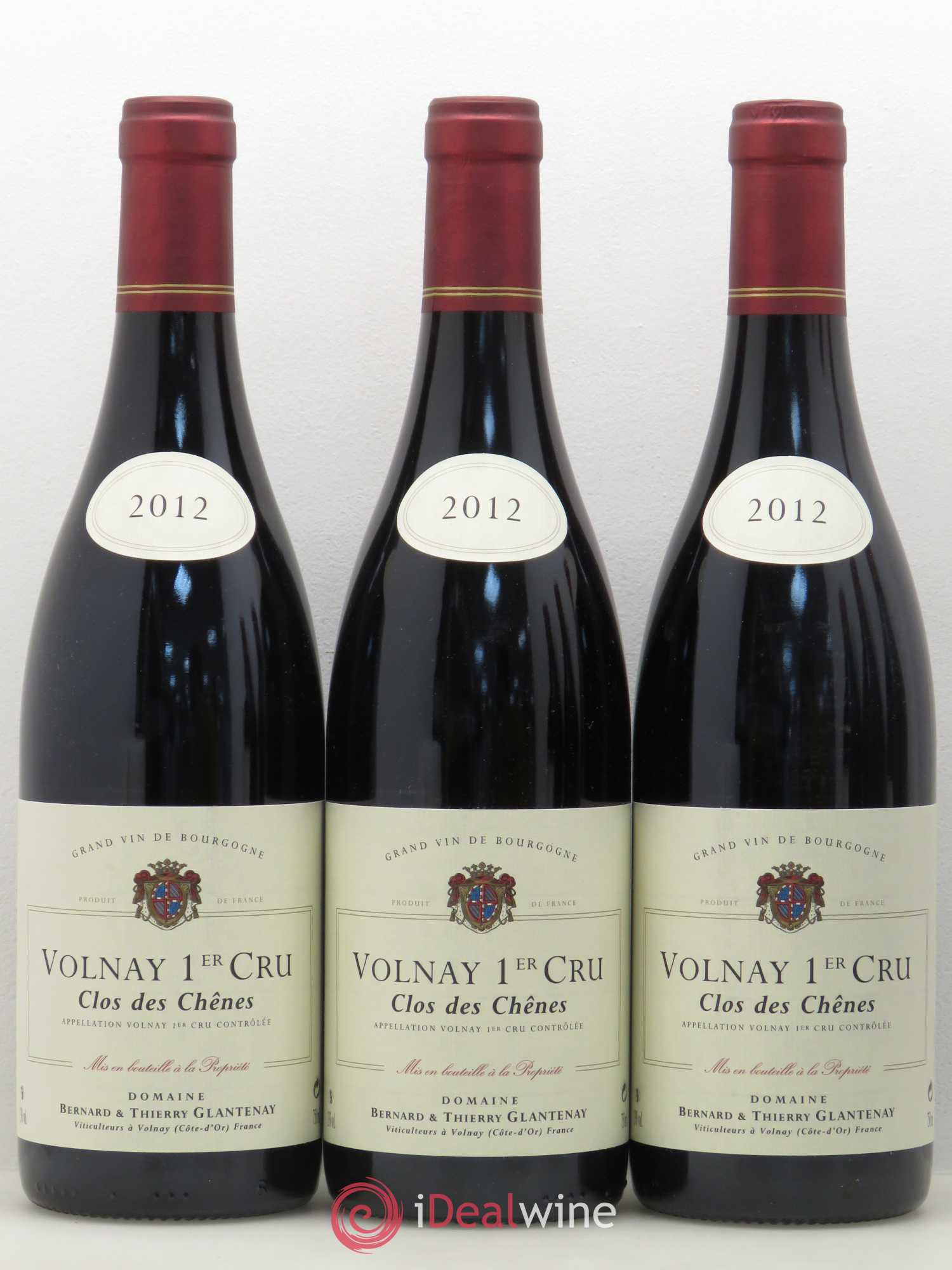 Volnay 1er Cru Clos des Chênes Bernard et Thierry Glantenay (Domaine) 2012 - Lot de 6 bouteilles - 2