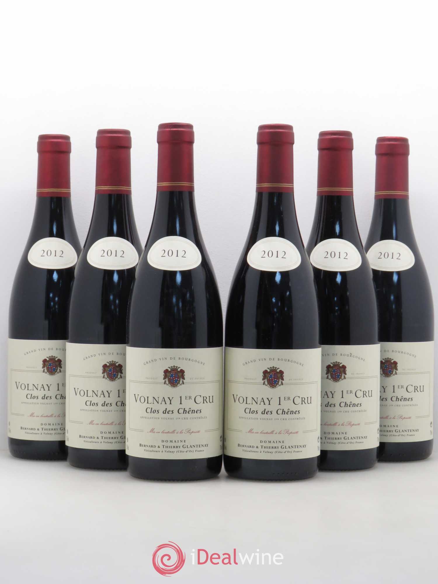 Volnay 1er Cru Clos des Chênes Bernard et Thierry Glantenay (Domaine) 2012 - Lot de 6 bouteilles - 0
