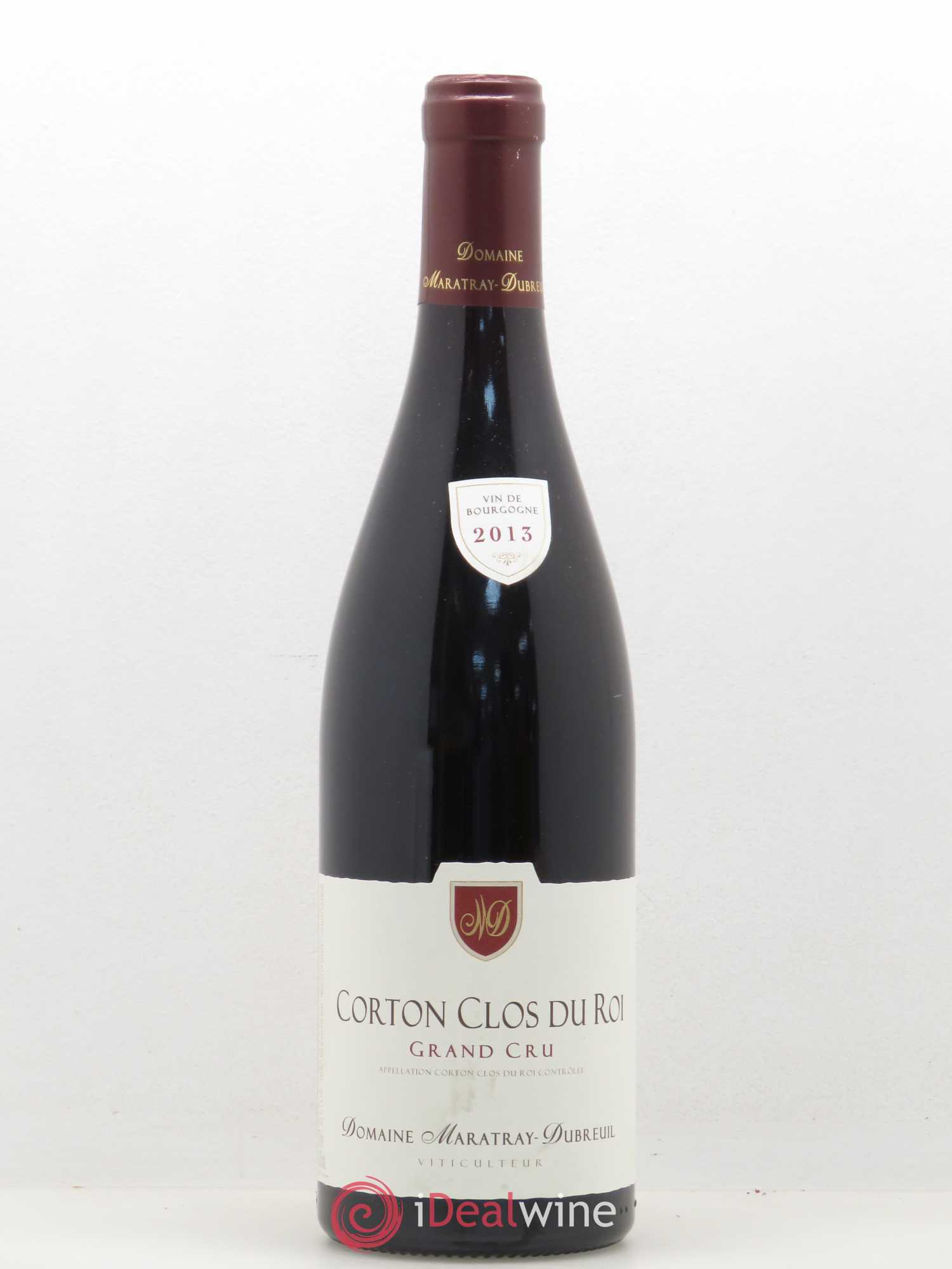 Corton Grand Cru Clos Du Roi Domaine Maratray Dubreuil 2013 - Posten von 1 Flasche - 0