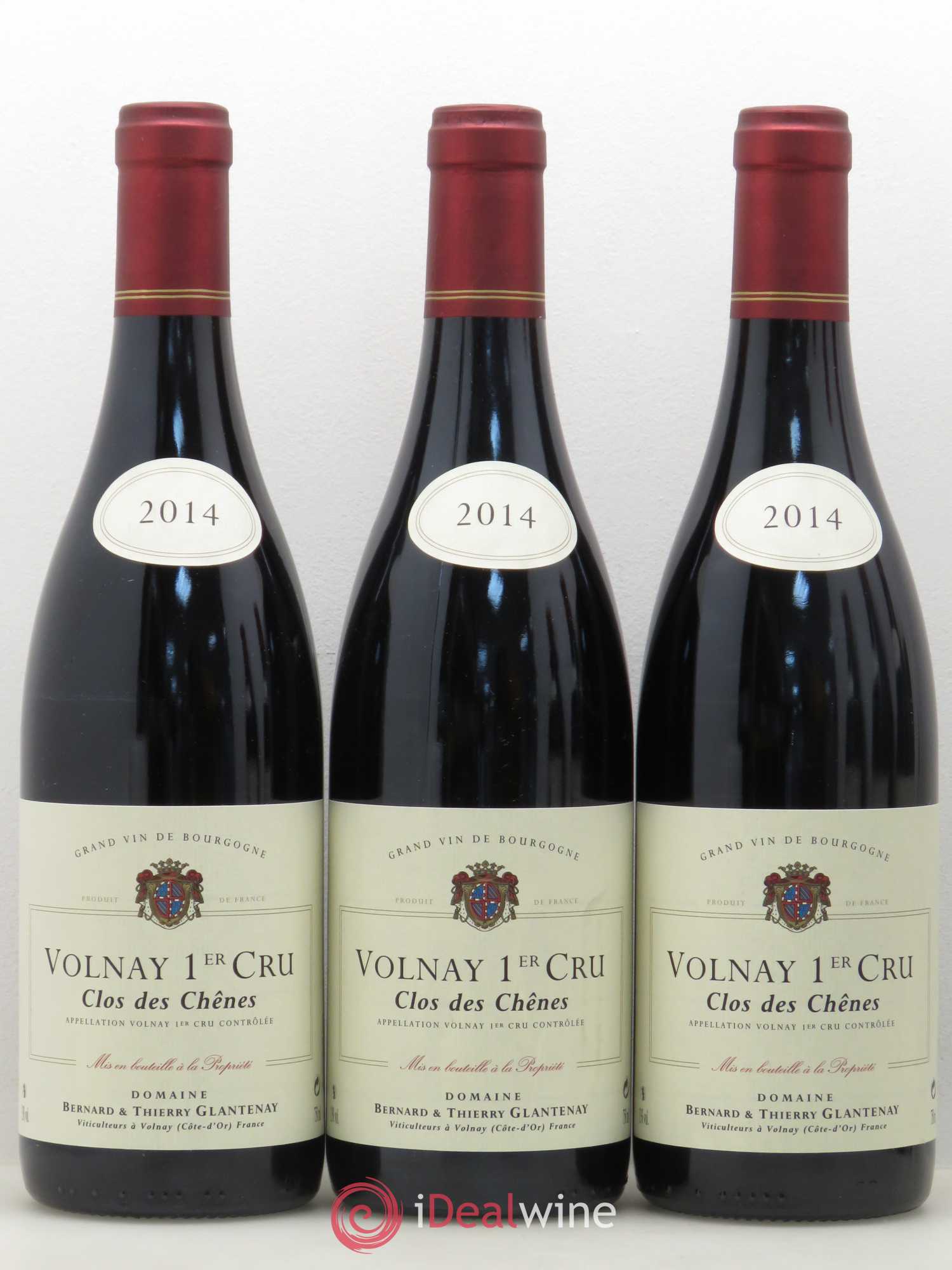 Volnay 1er Cru Clos des Chênes Bernard et Thierry Glantenay (Domaine) 2014 - Lot de 6 bouteilles - 1