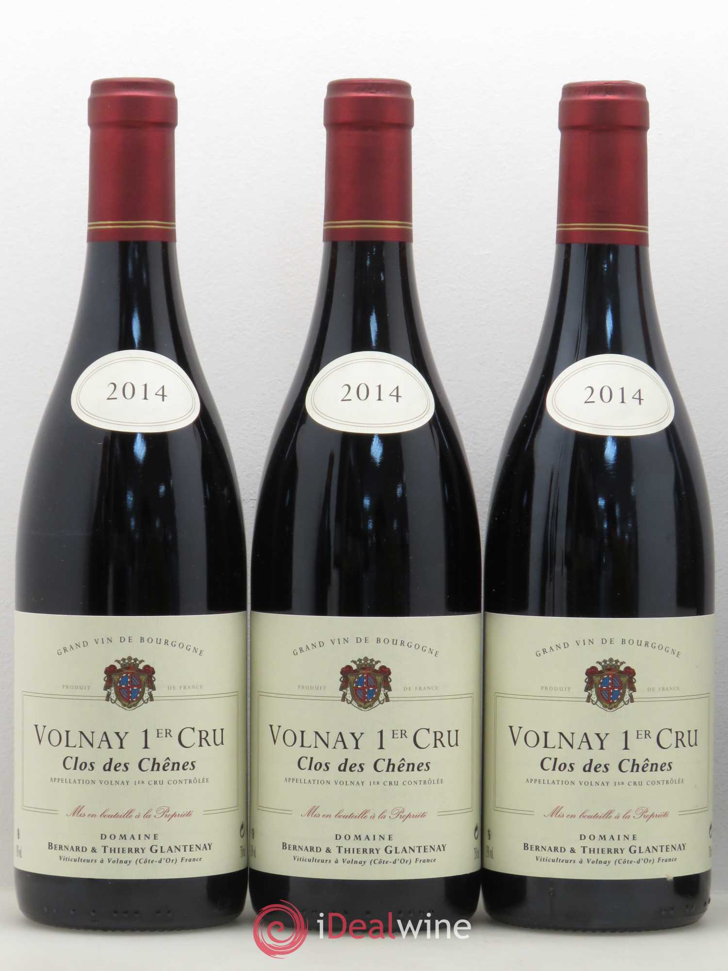 Volnay 1er Cru Clos des Chênes Bernard et Thierry Glantenay (Domaine) 2014 - Lot de 6 bouteilles - 2