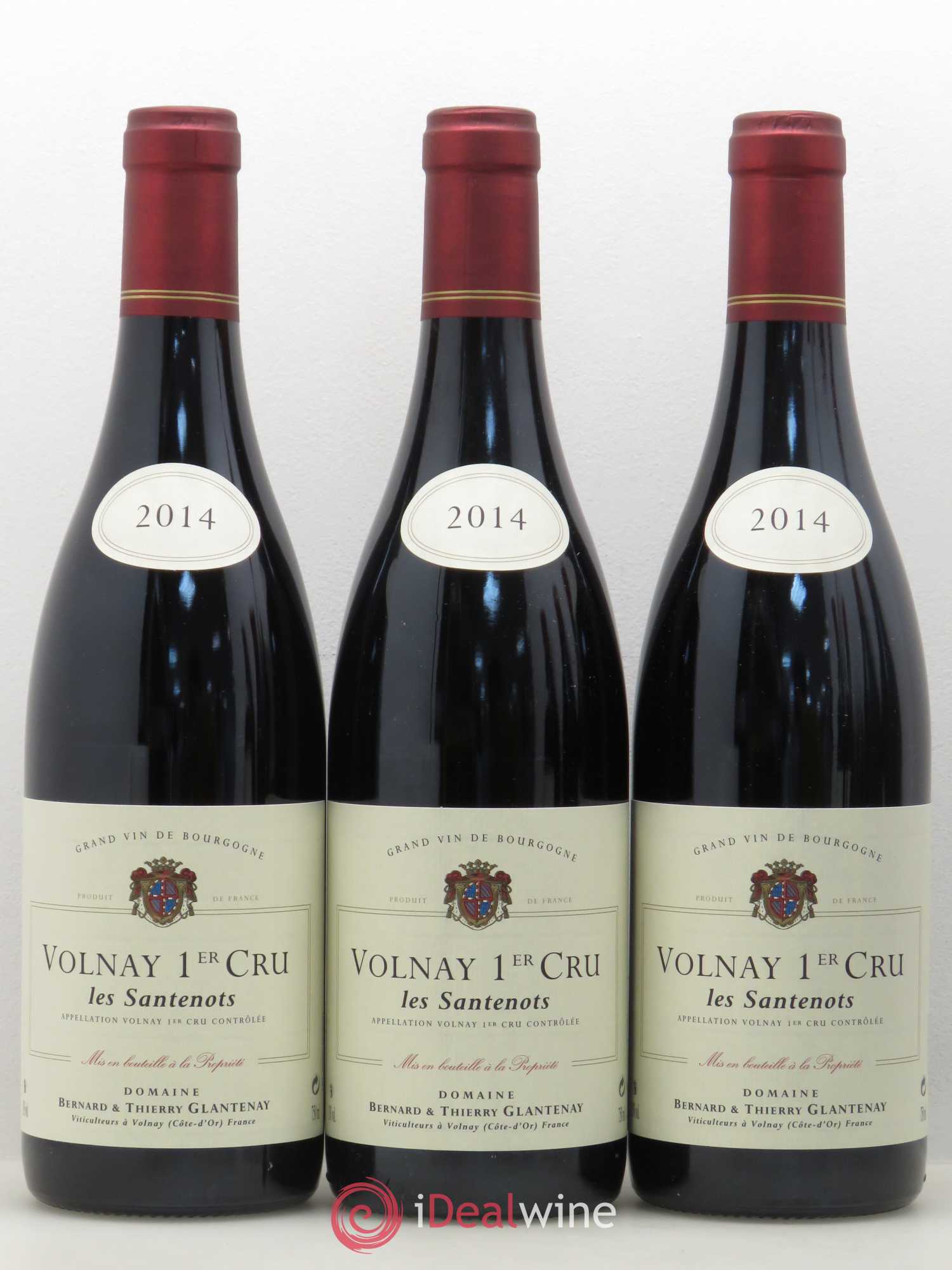 Volnay 1er Cru Les Santenots Bernard et Thierry Glantenay (Domaine) 2014 - Lot de 6 bouteilles - 1
