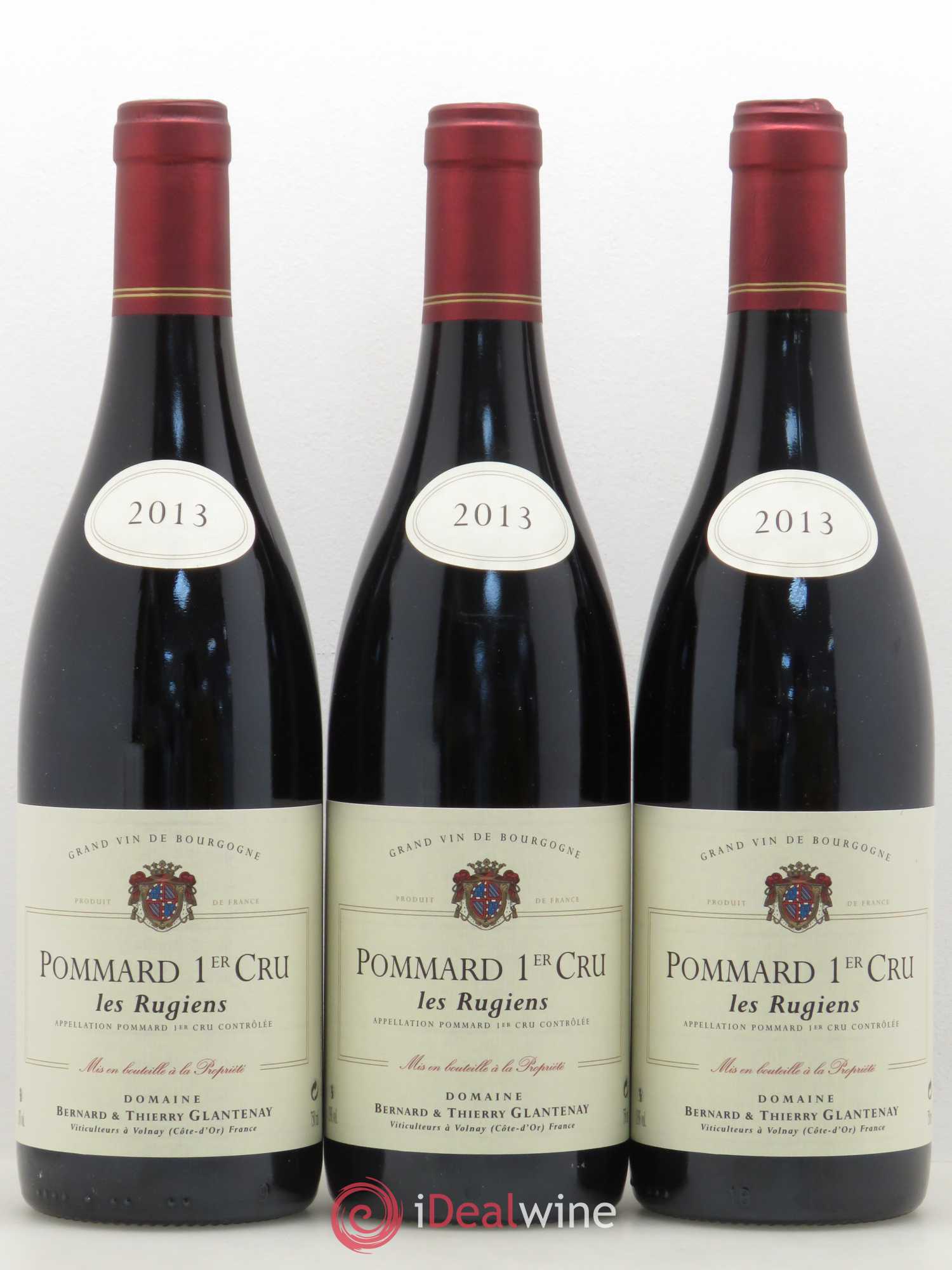Pommard 1er Cru Les Rugiens Bernard et Thierry Glantenay (Domaine) 2013 - Lot de 3 bouteilles - 0