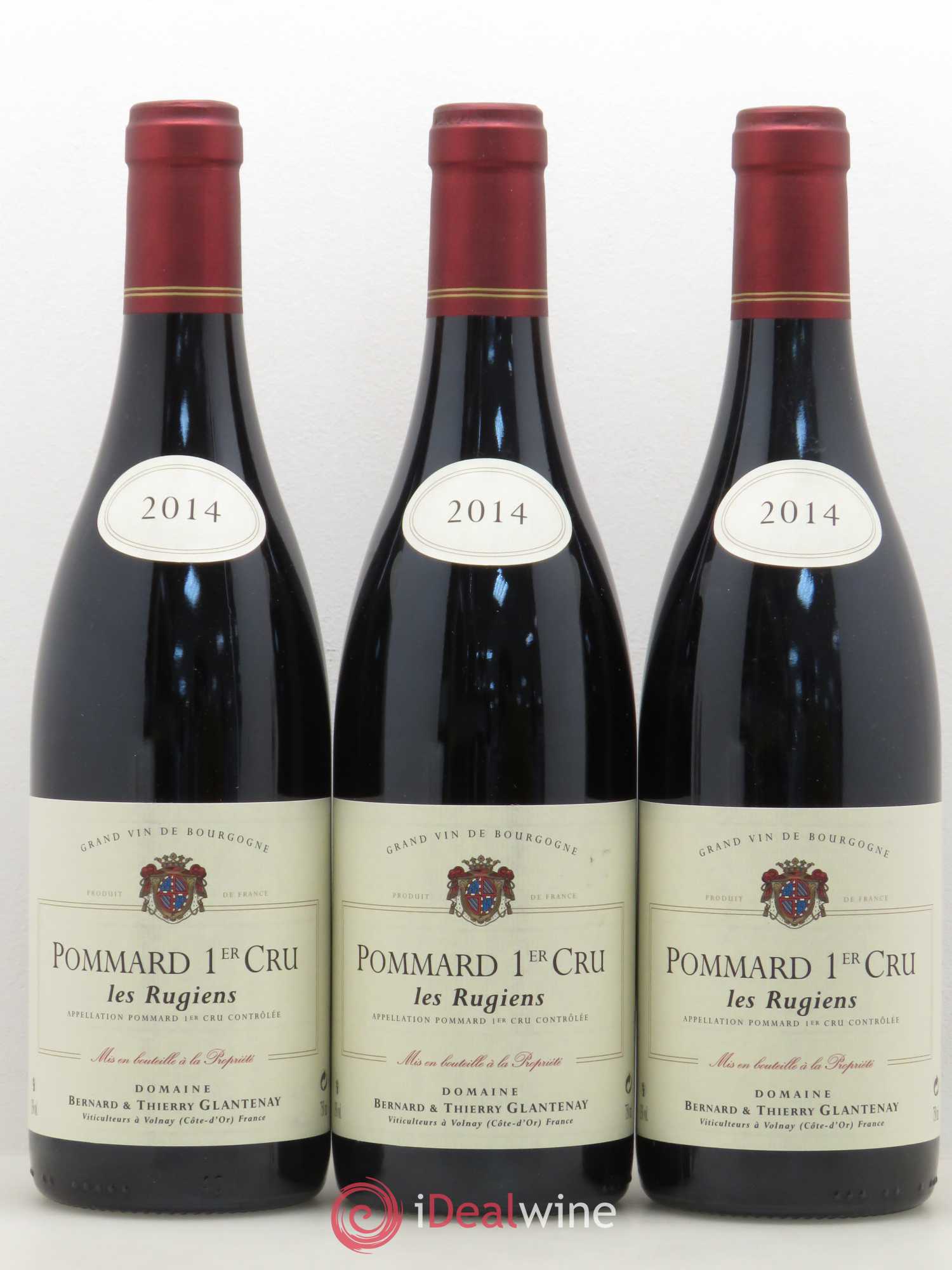 Pommard 1er Cru Les Rugiens Bernard et Thierry Glantenay (Domaine) 2014 - Lot de 3 bouteilles - 0