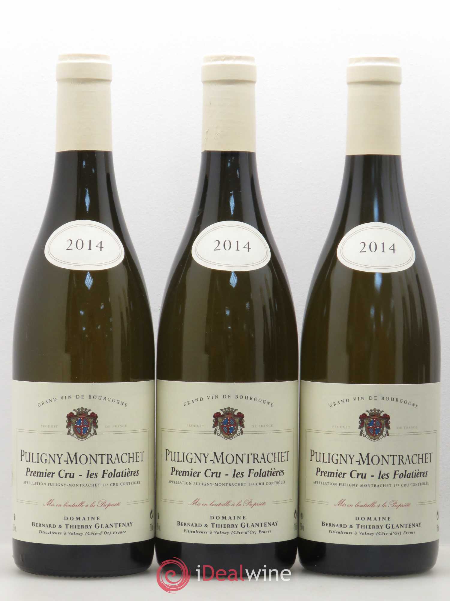 Puligny-Montrachet 1er Cru Les Folatières Bernard et Thierry Glantenay (Domaine) 2014 - Lot de 6 bouteilles - 1