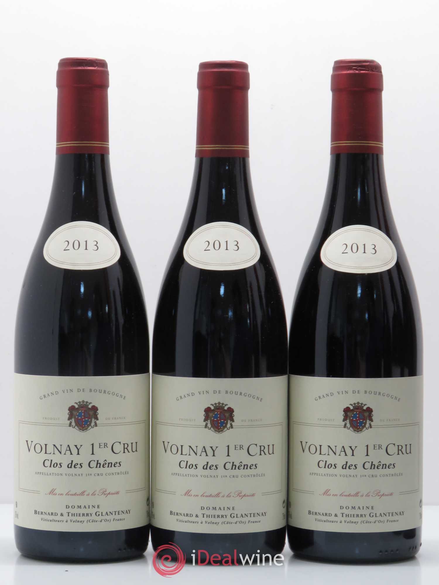 Volnay 1er Cru Clos des Chênes Bernard et Thierry Glantenay (Domaine) 2013 - Lot de 6 bouteilles - 2