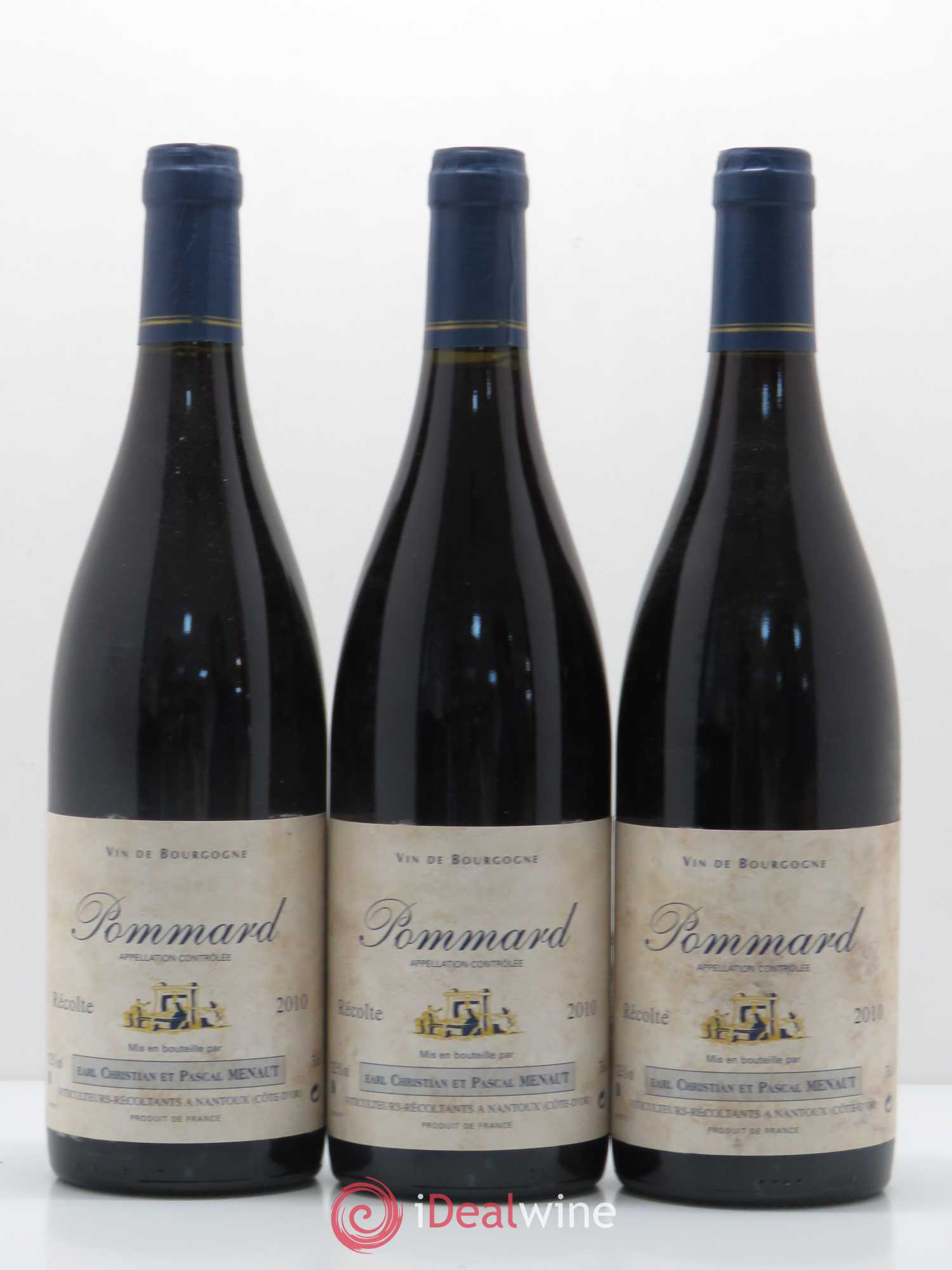 Pommard Christian Menaut 2010 - Lot de 6 bouteilles - 1
