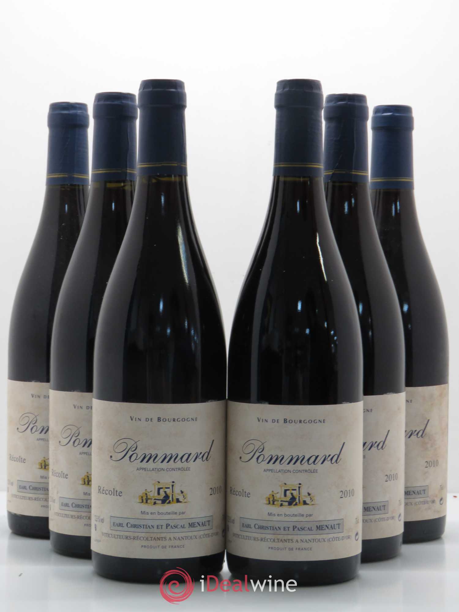 Pommard Christian Menaut 2010 - Lot de 6 bouteilles - 0