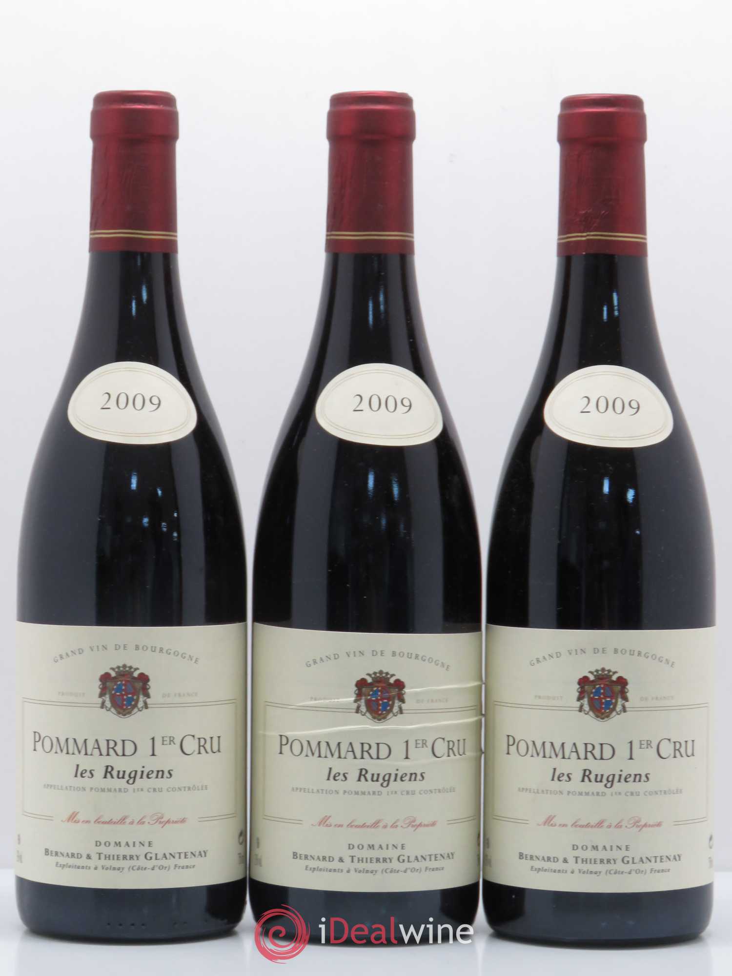 Pommard 1er Cru Les Rugiens Bernard et Thierry Glantenay (Domaine) 2009 - Lot de 3 bouteilles - 0